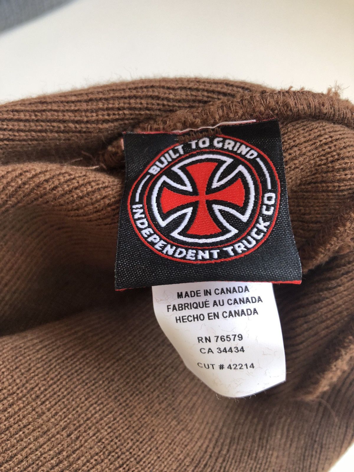 Independent Truck Co. VINTAGE Independent TallBoy Beanie BROWN Size ONE SIZE - 4 Thumbnail