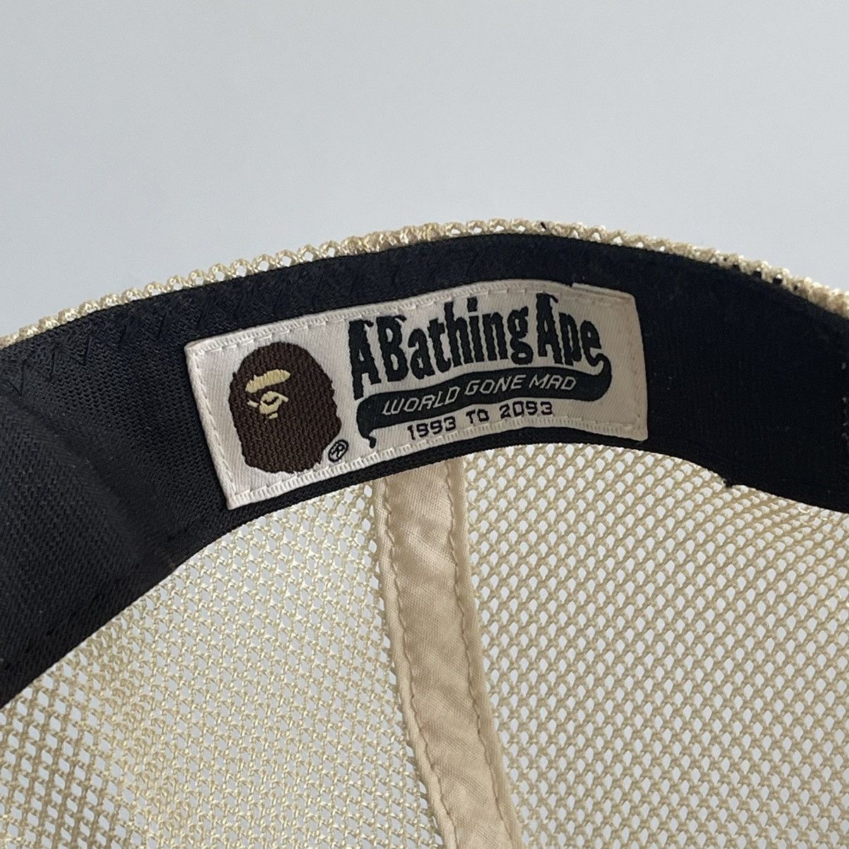 Bape Bape Yellow 1st Camo Shark Trucker Mesh Hat Size ONE SIZE - 5 Thumbnail