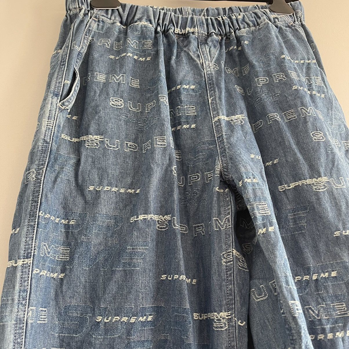 supreme dimensions logo denim skate pant Supreme Dimensions Logo