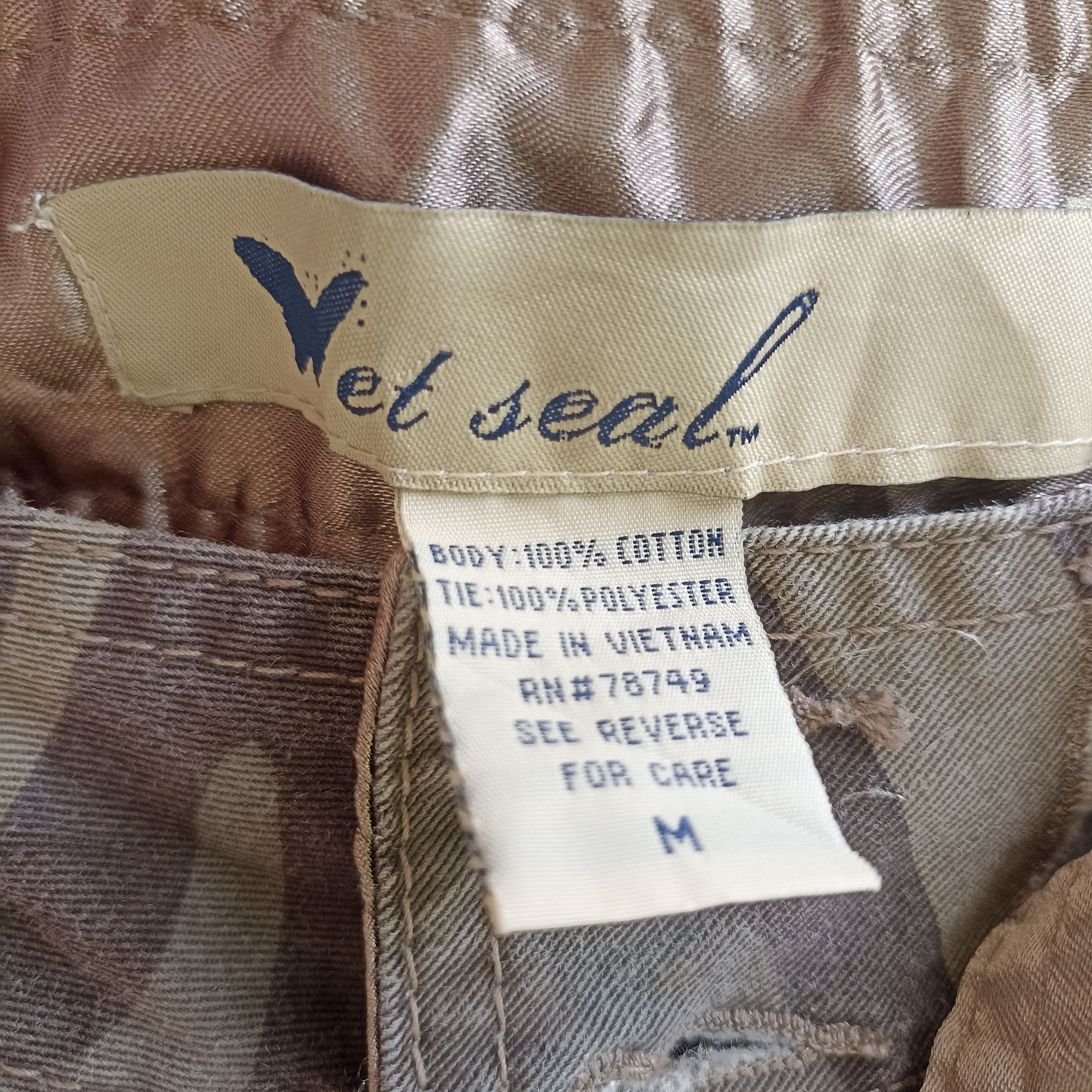 Japanese Brand Wet Seal Bondage Camo Multipocket Cargopant Size 30" / US 8 / IT 44 - 10 Thumbnail