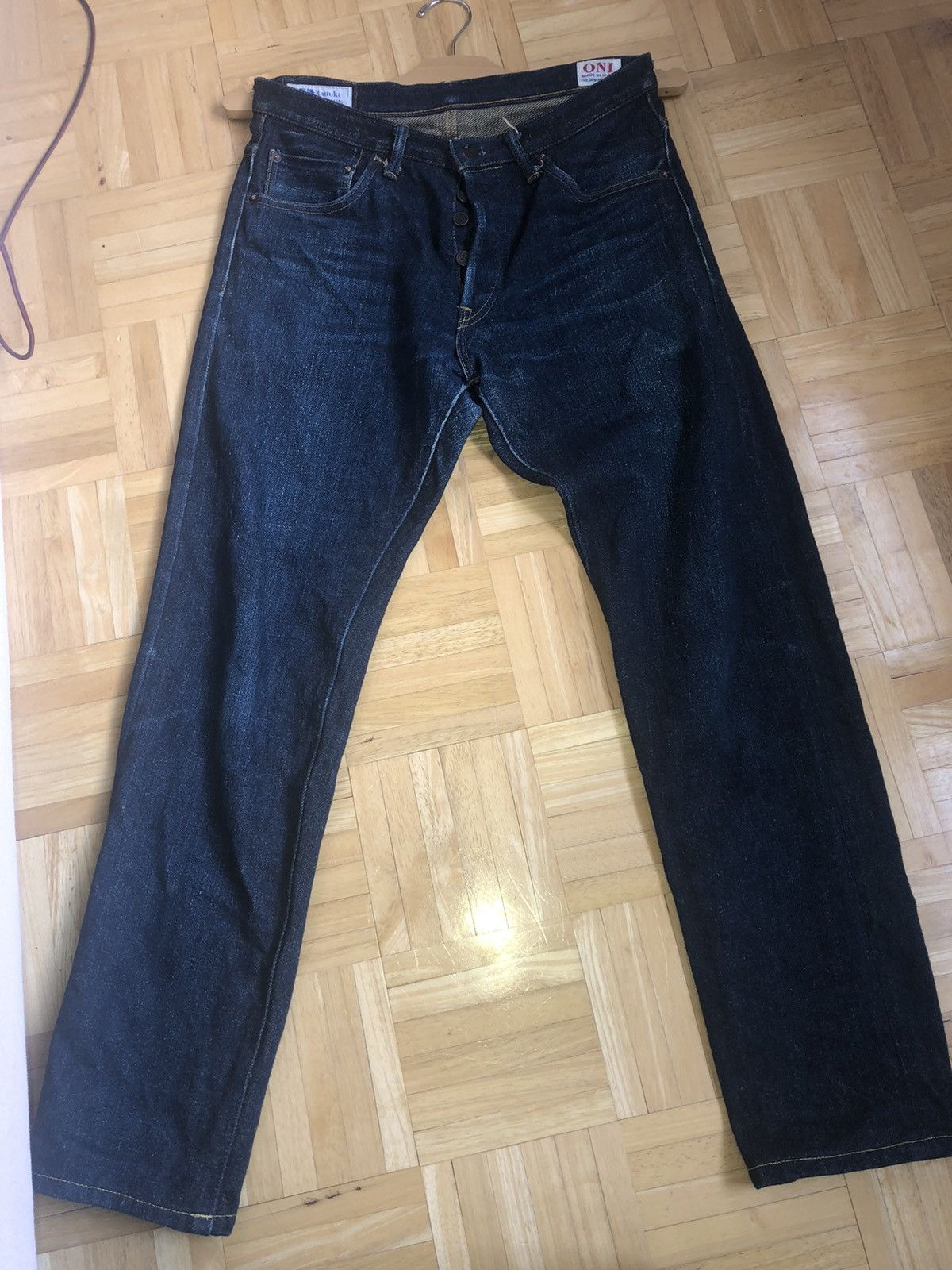 ONI x TANUKI 21.5oz Secret Denim High rise tapered (OTHT)