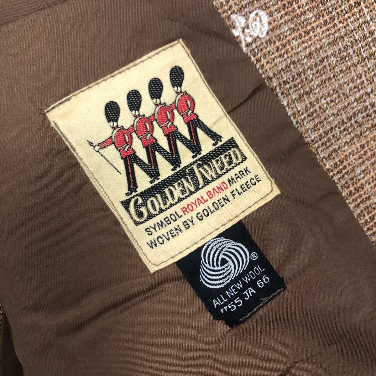 Japanese Brand × Other Casual Coat With 3 Pockets Golden Tweed Size US S / EU 44-46 / 1 - 6 Thumbnail