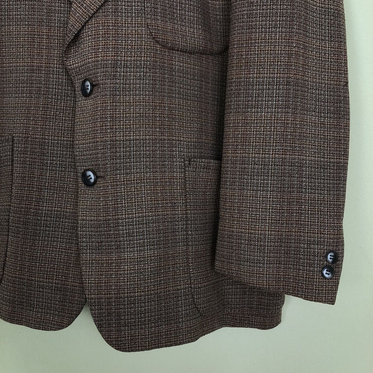 Japanese Brand × Other Casual Coat With 3 Pockets Golden Tweed Size US S / EU 44-46 / 1 - 4 Thumbnail