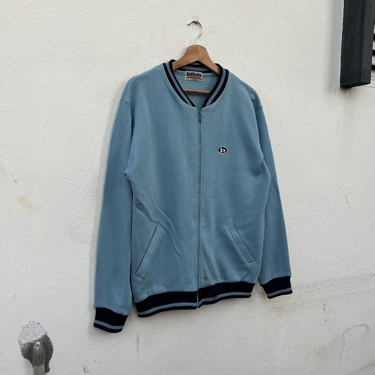Japanese Brand VARSITY JACKET BITCH SKATEBOARD Size US L / EU 52-54 / 3 - 2 Thumbnail