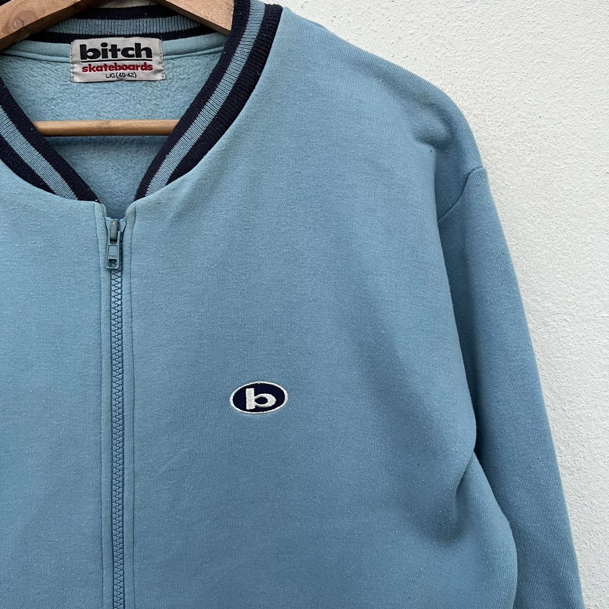 Japanese Brand VARSITY JACKET BITCH SKATEBOARD Size US L / EU 52-54 / 3 - 5 Thumbnail