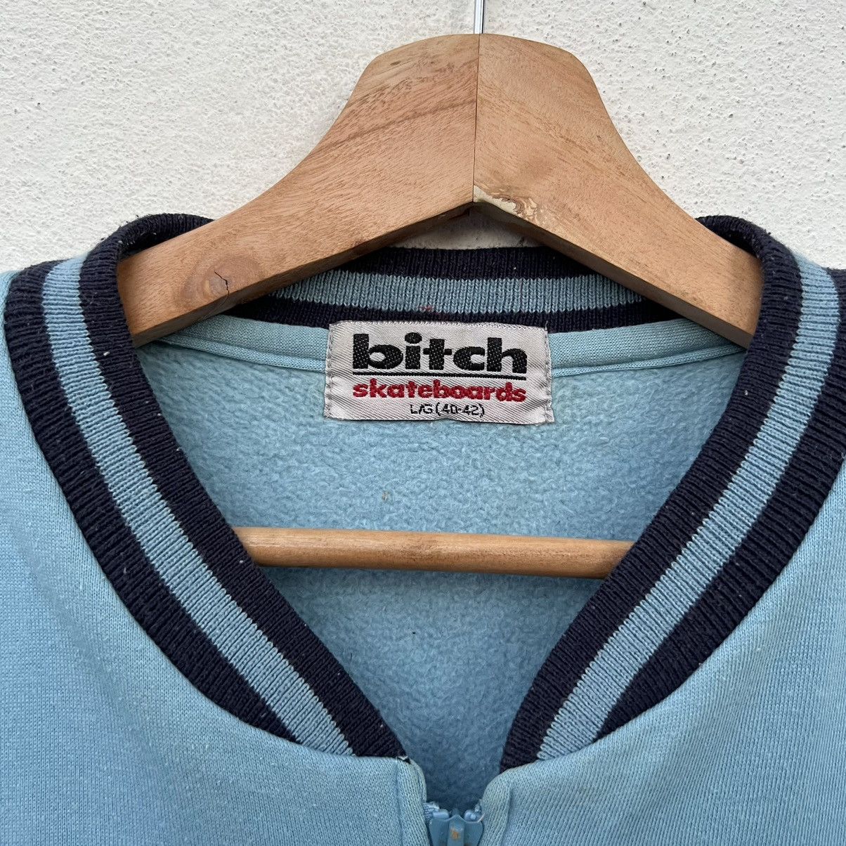 Japanese Brand VARSITY JACKET BITCH SKATEBOARD Size US L / EU 52-54 / 3 - 7 Thumbnail