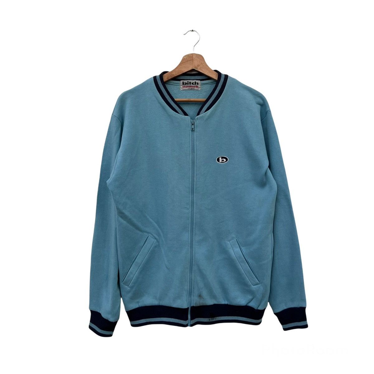 Japanese Brand VARSITY JACKET BITCH SKATEBOARD Size US L / EU 52-54 / 3 - 1 Thumbnail