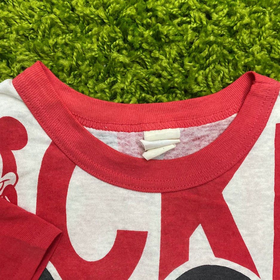 Disney × Mickey Mouse × Vintage AOP Disney Mickey Mouse striped T-shirt red All over OSFA Size US XL / EU 56 / 4 - 3 Thumbnail