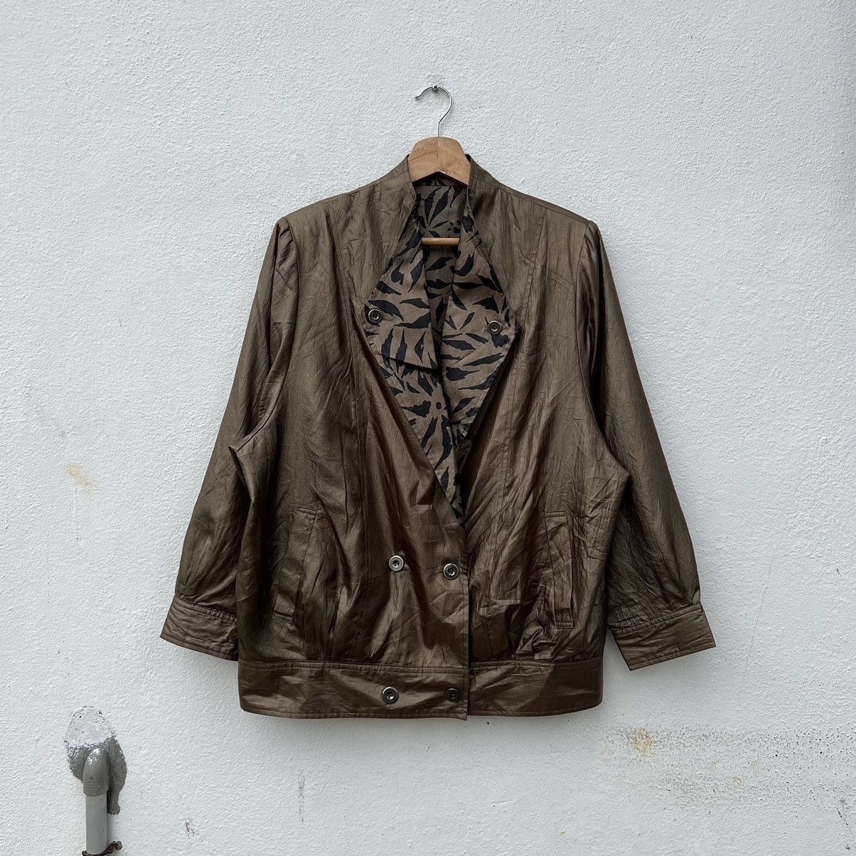 Japanese Brand RARE TIGER STRIPE DESIGN REVERSIBLE BOMBER JACKET SATIN Size US M / EU 48-50 / 2 - 2 Thumbnail