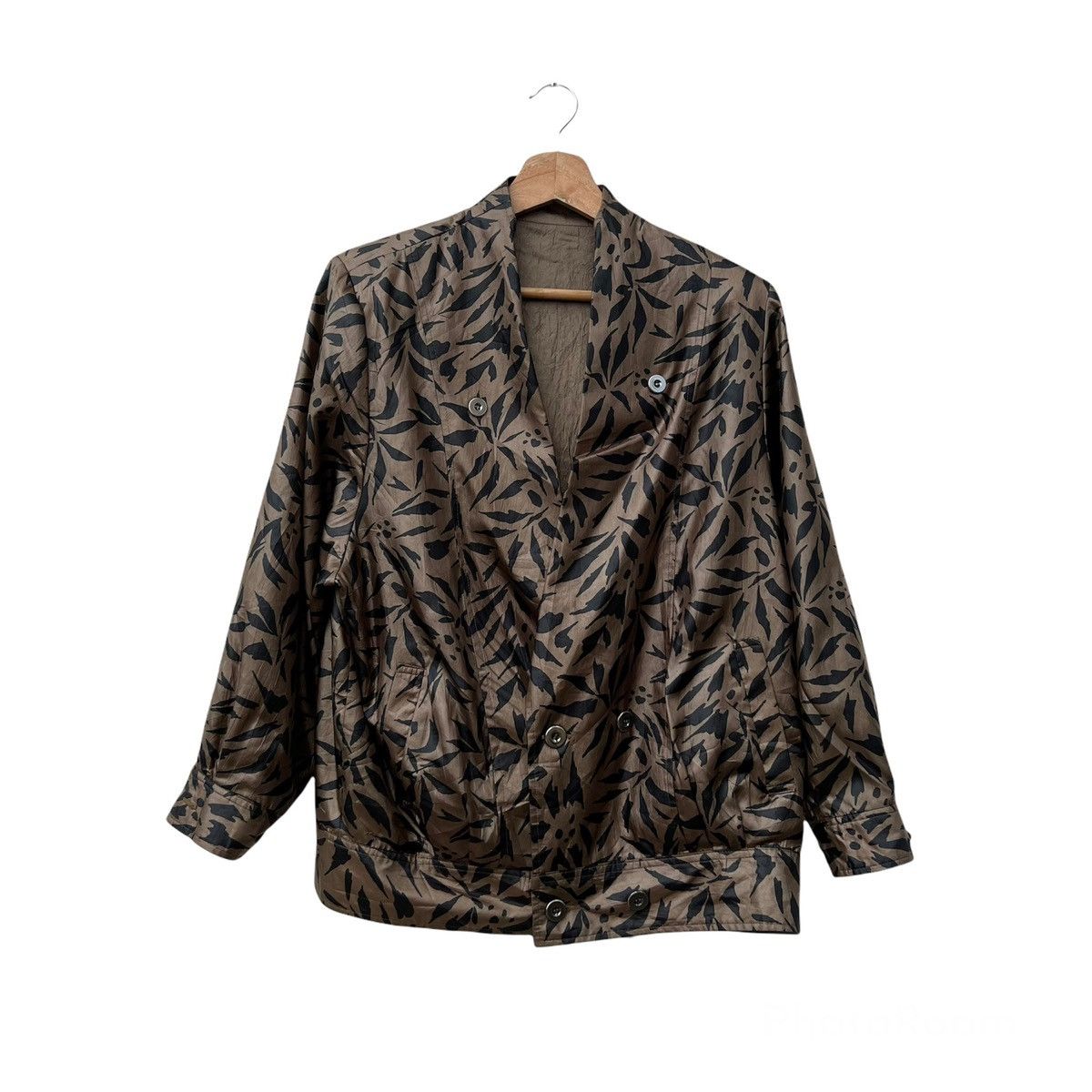 Japanese Brand RARE TIGER STRIPE DESIGN REVERSIBLE BOMBER JACKET SATIN Size US M / EU 48-50 / 2 - 1 Thumbnail