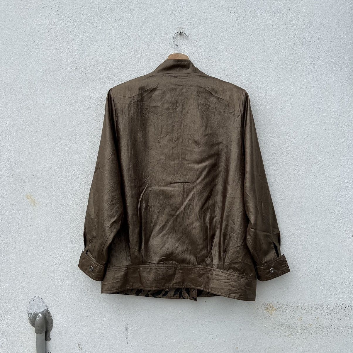 Japanese Brand RARE TIGER STRIPE DESIGN REVERSIBLE BOMBER JACKET SATIN Size US M / EU 48-50 / 2 - 7 Thumbnail