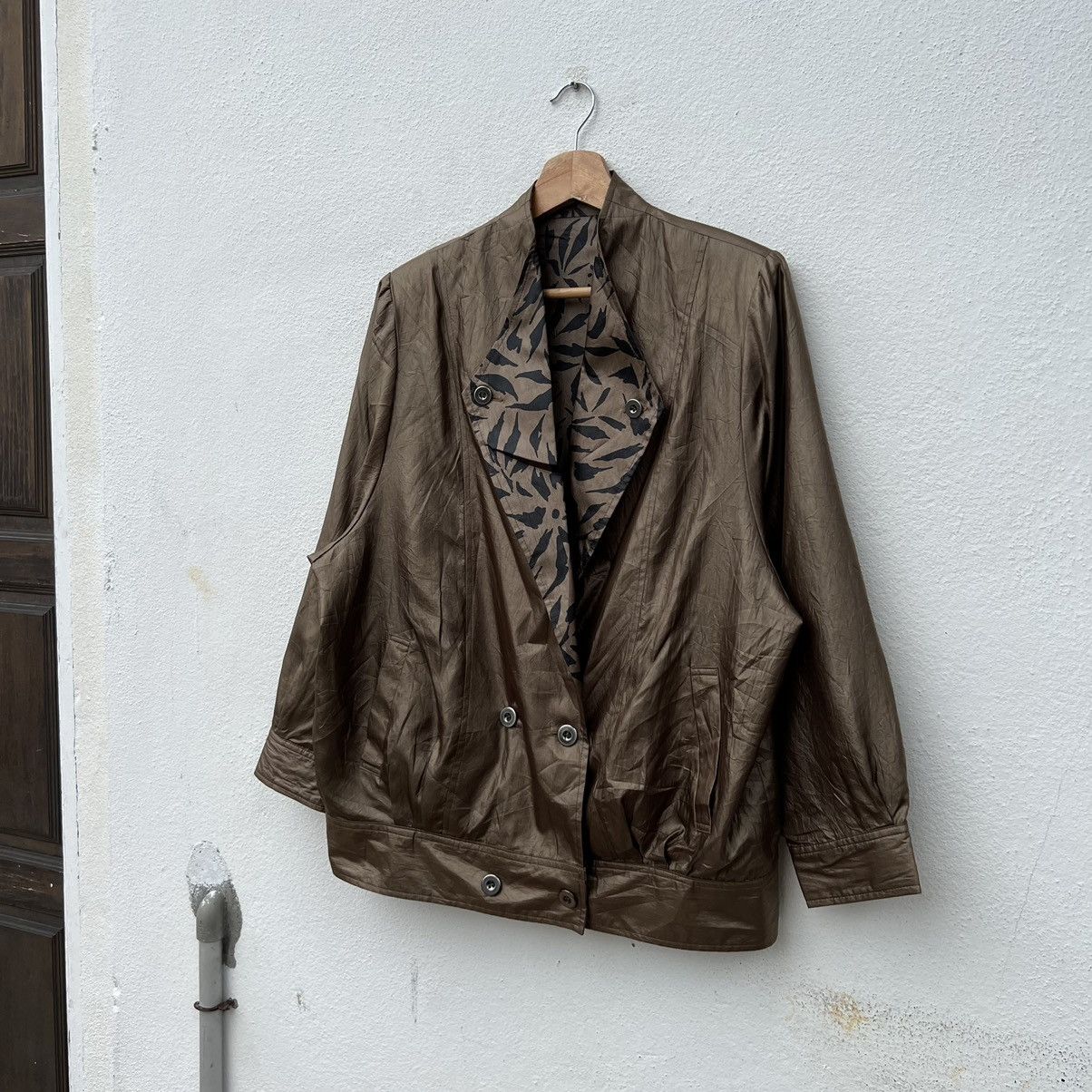 Japanese Brand RARE TIGER STRIPE DESIGN REVERSIBLE BOMBER JACKET SATIN Size US M / EU 48-50 / 2 - 3 Thumbnail