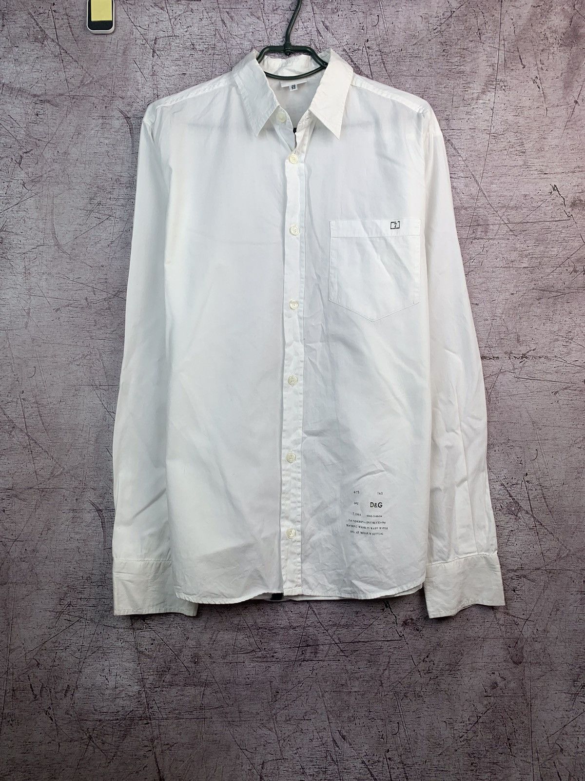Dolce & Gabbana Dolce & Gabbana D&G Long Sleeve White Shirt Size US L / EU 52-54 / 3 - 1 Thumbnail