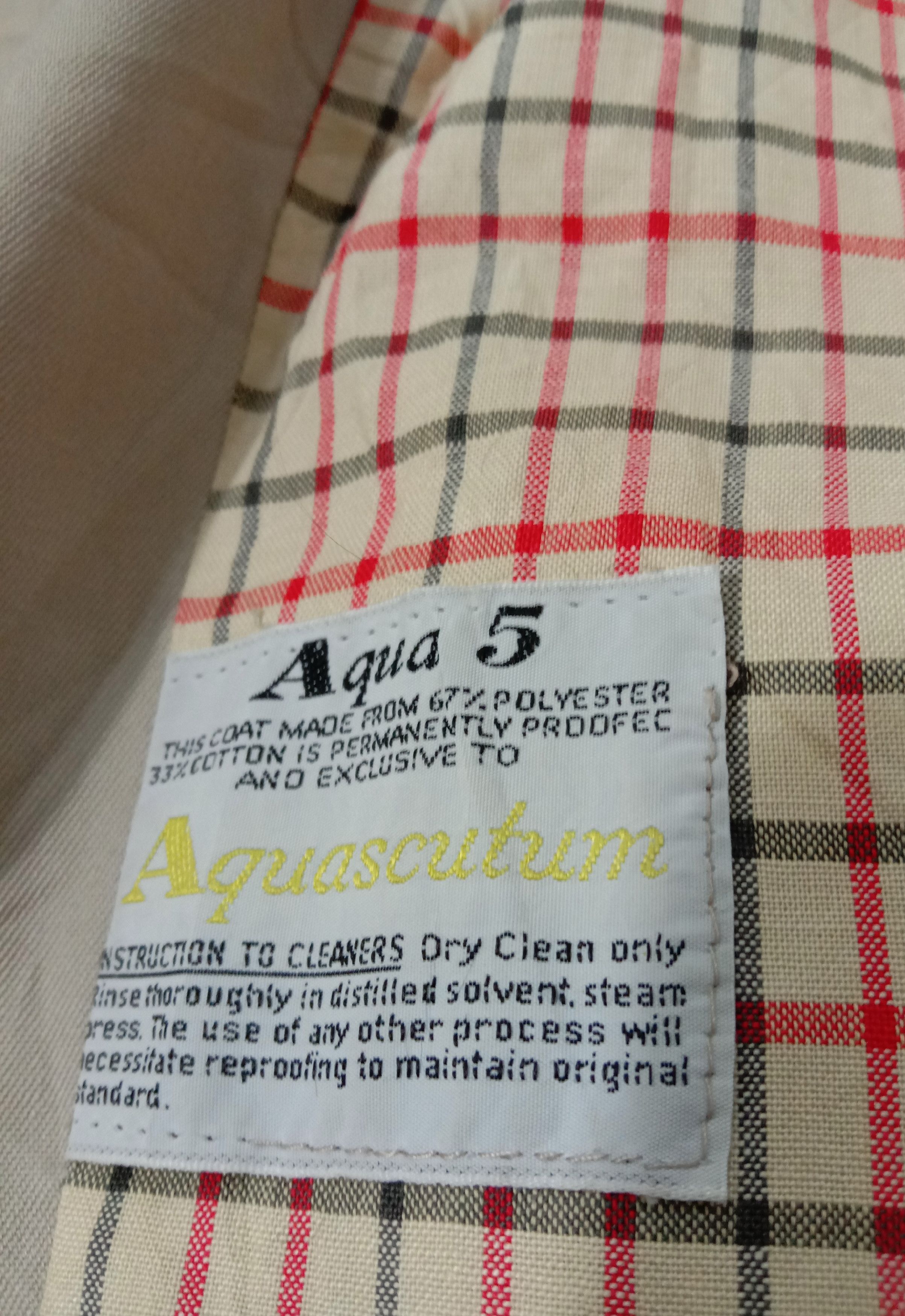 Aquascutum AQUASCUTUM Aqua Trench Coat Made In England Parka Jacket Size US L / EU 52-54 / 3 - 3 Thumbnail