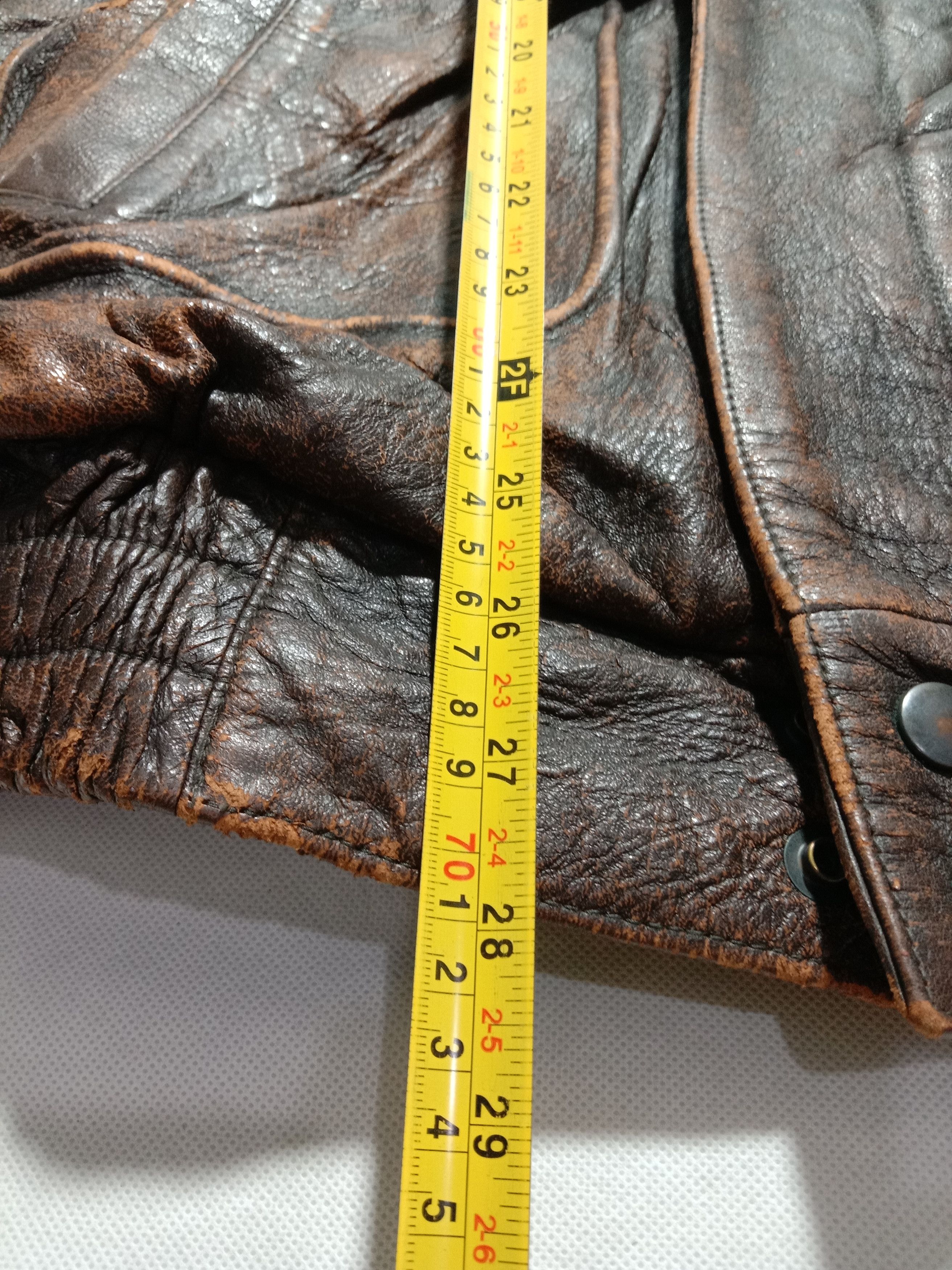 Japanese Brand Military Leather Jacket Classic Bikers Racing Army Size US L / EU 52-54 / 3 - 9 Thumbnail