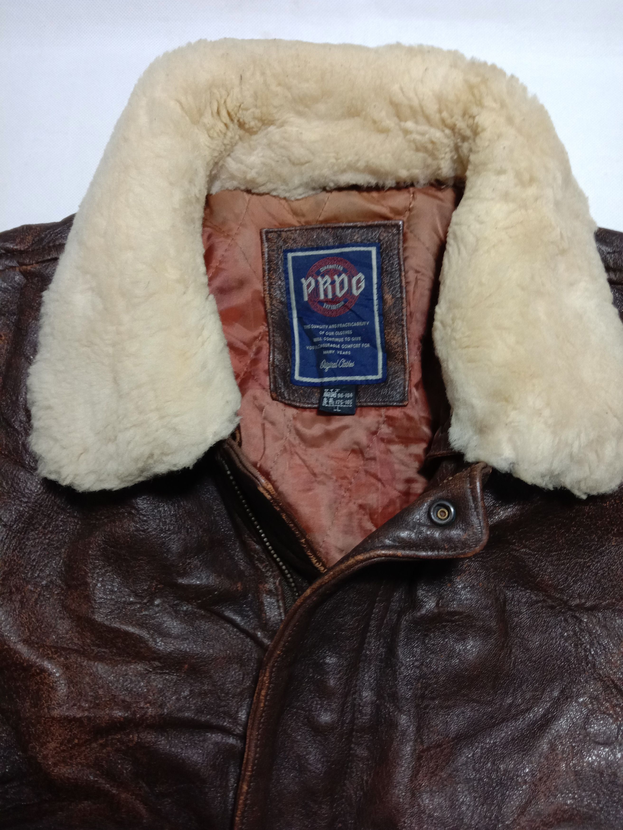 Japanese Brand Military Leather Jacket Classic Bikers Racing Army Size US L / EU 52-54 / 3 - 6 Thumbnail