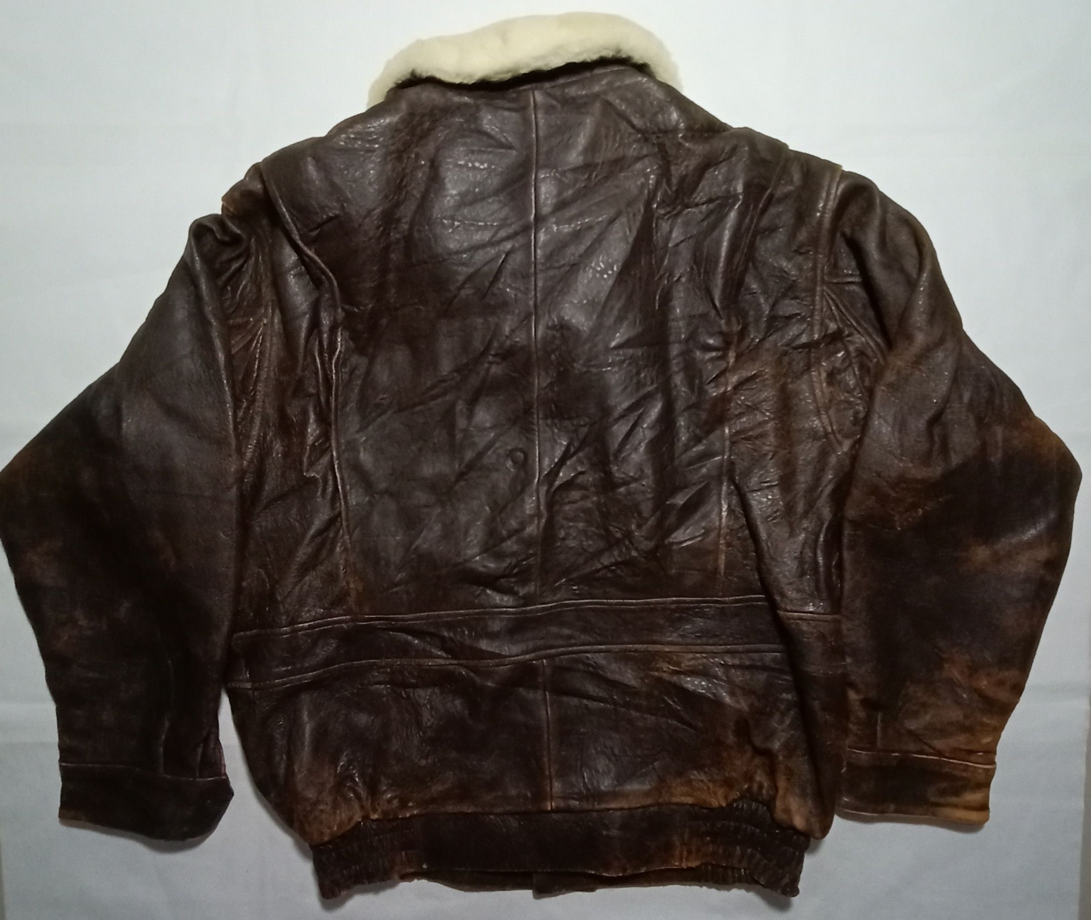 Japanese Brand Military Leather Jacket Classic Bikers Racing Army Size US L / EU 52-54 / 3 - 4 Thumbnail