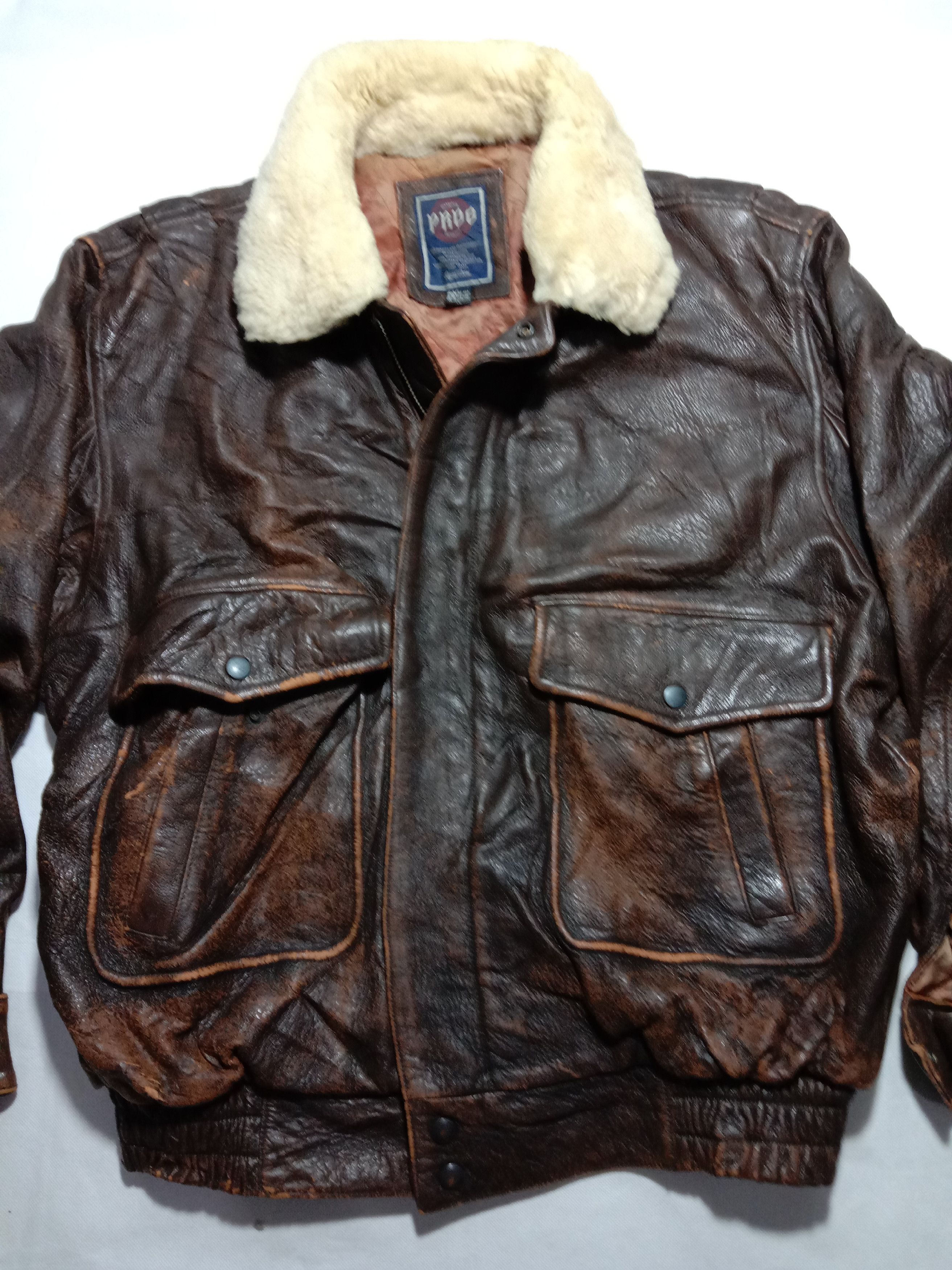 Japanese Brand Military Leather Jacket Classic Bikers Racing Army Size US L / EU 52-54 / 3 - 2 Thumbnail