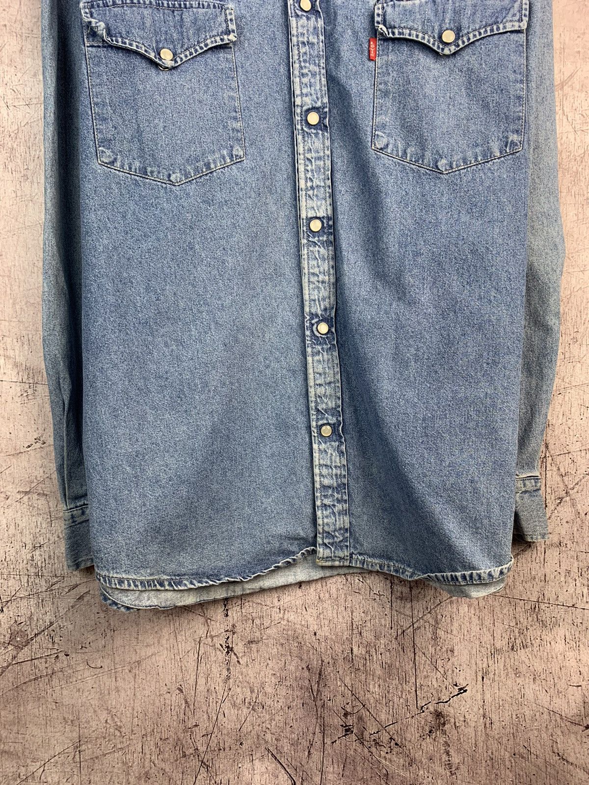 Levi's × Levi's Vintage Clothing × Vintage Levi’s Jeans Shirt Long Sleeve Vintage 90’s Size US XL / EU 56 / 4 - 2 Thumbnail
