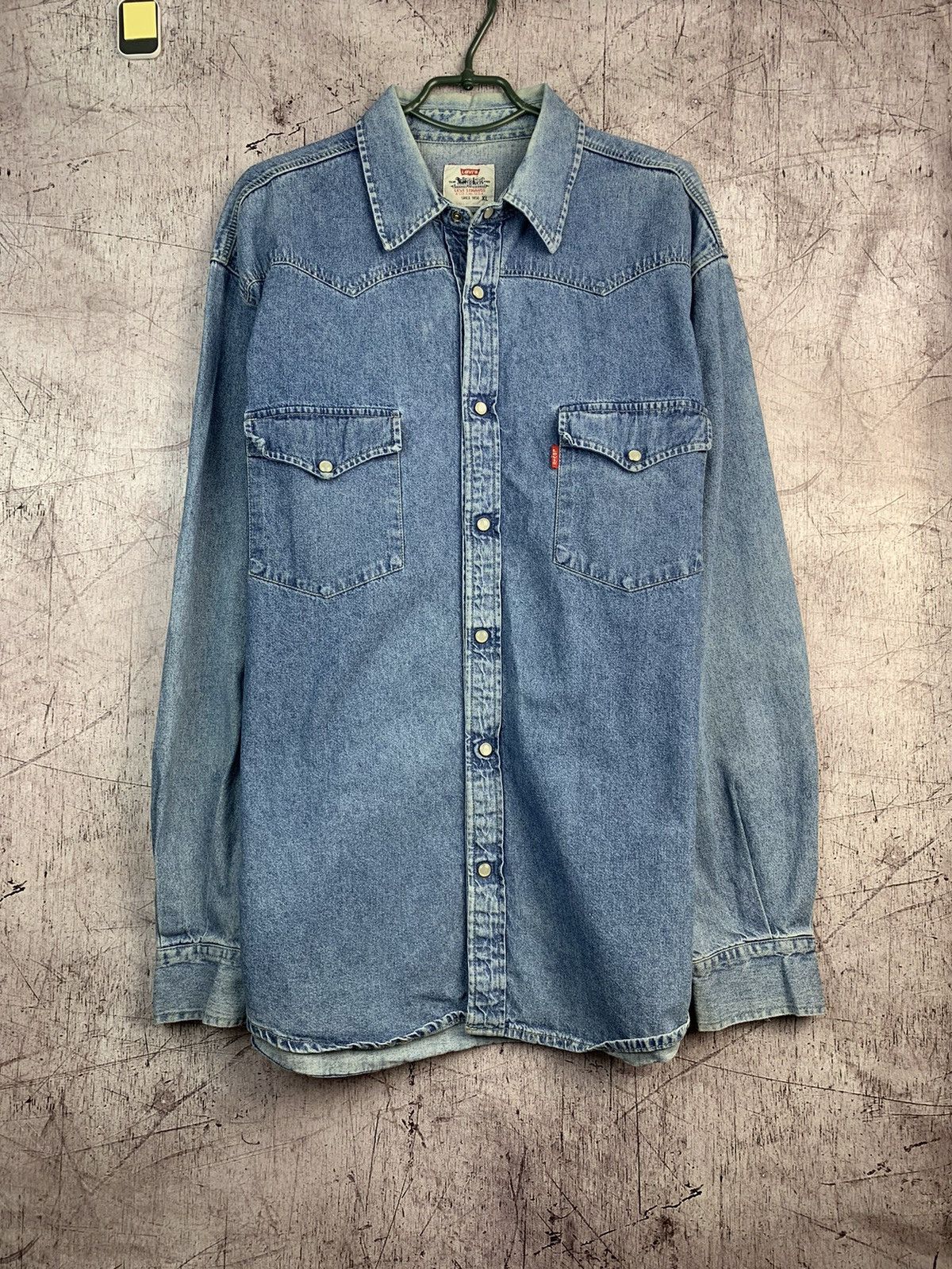 Levi's × Levi's Vintage Clothing × Vintage Levi’s Jeans Shirt Long Sleeve Vintage 90’s Size US XL / EU 56 / 4 - 1 Thumbnail