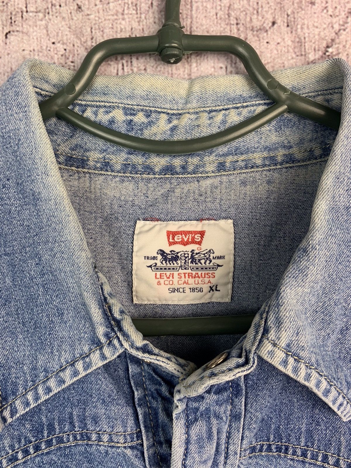 Levi's × Levi's Vintage Clothing × Vintage Levi’s Jeans Shirt Long Sleeve Vintage 90’s Size US XL / EU 56 / 4 - 5 Thumbnail