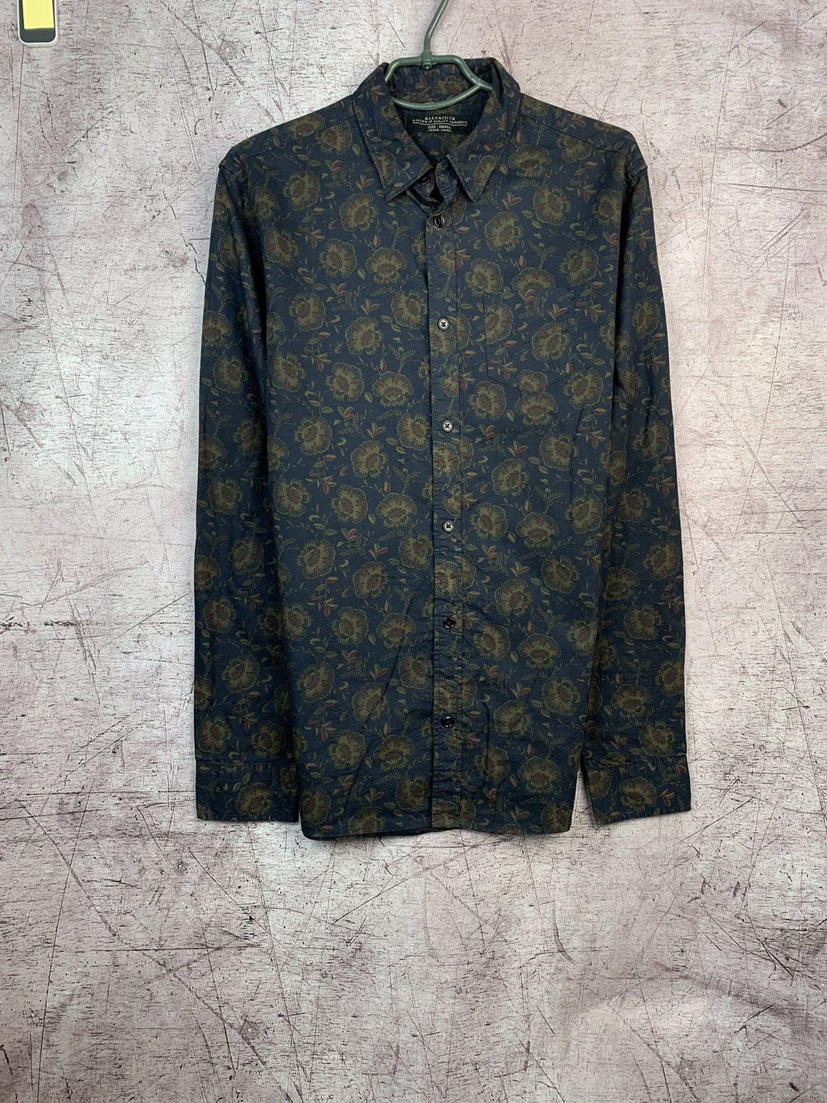 Allsaints Allsaints Mens Ashbury Long Sleeve Shirt Size US S / EU 44-46 / 1 - 1 Thumbnail