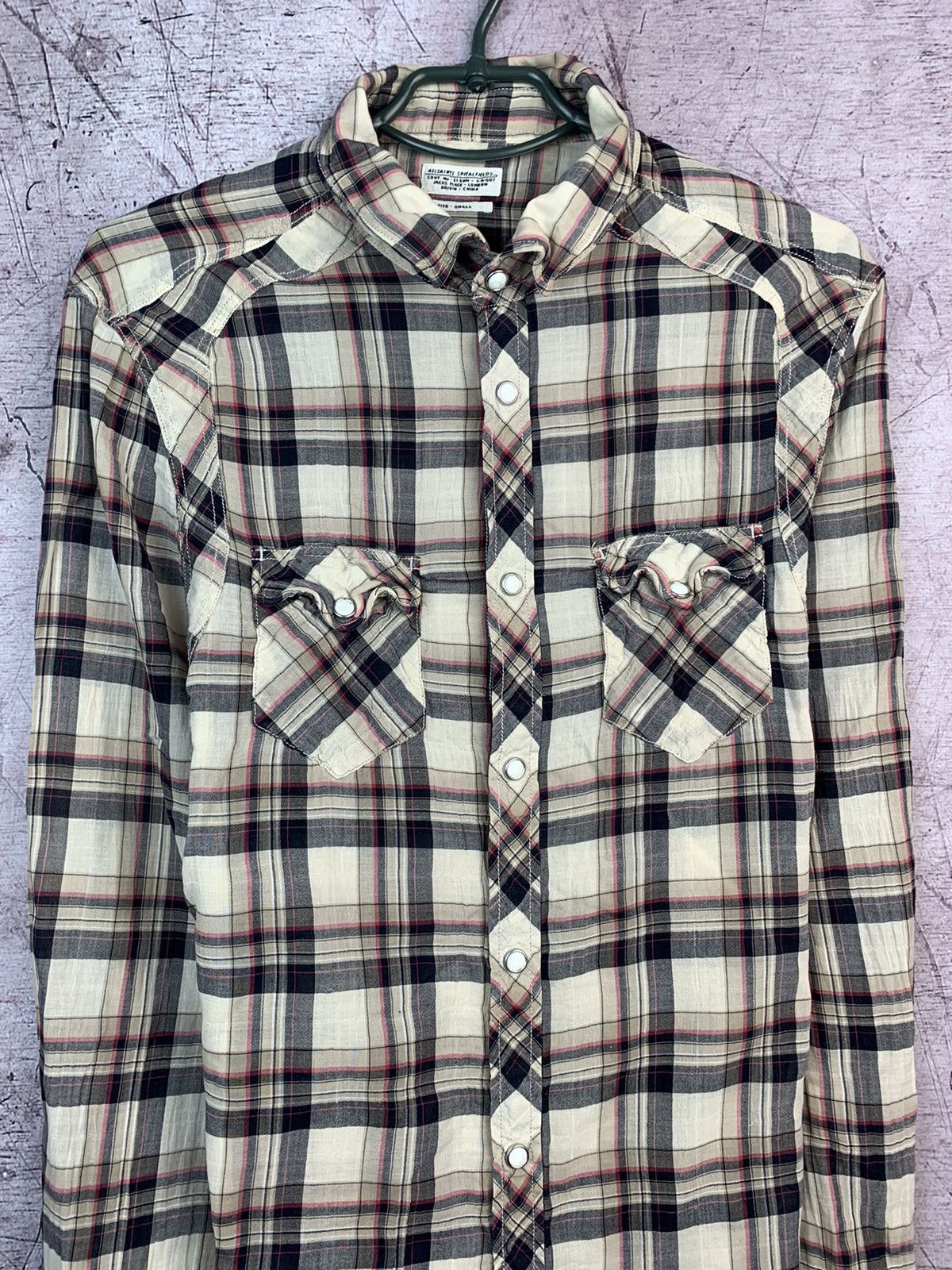 Allsaints Allsaints Mens Spuretow Long Sleeve Shirt Size US S / EU 44-46 / 1 - 2 Thumbnail