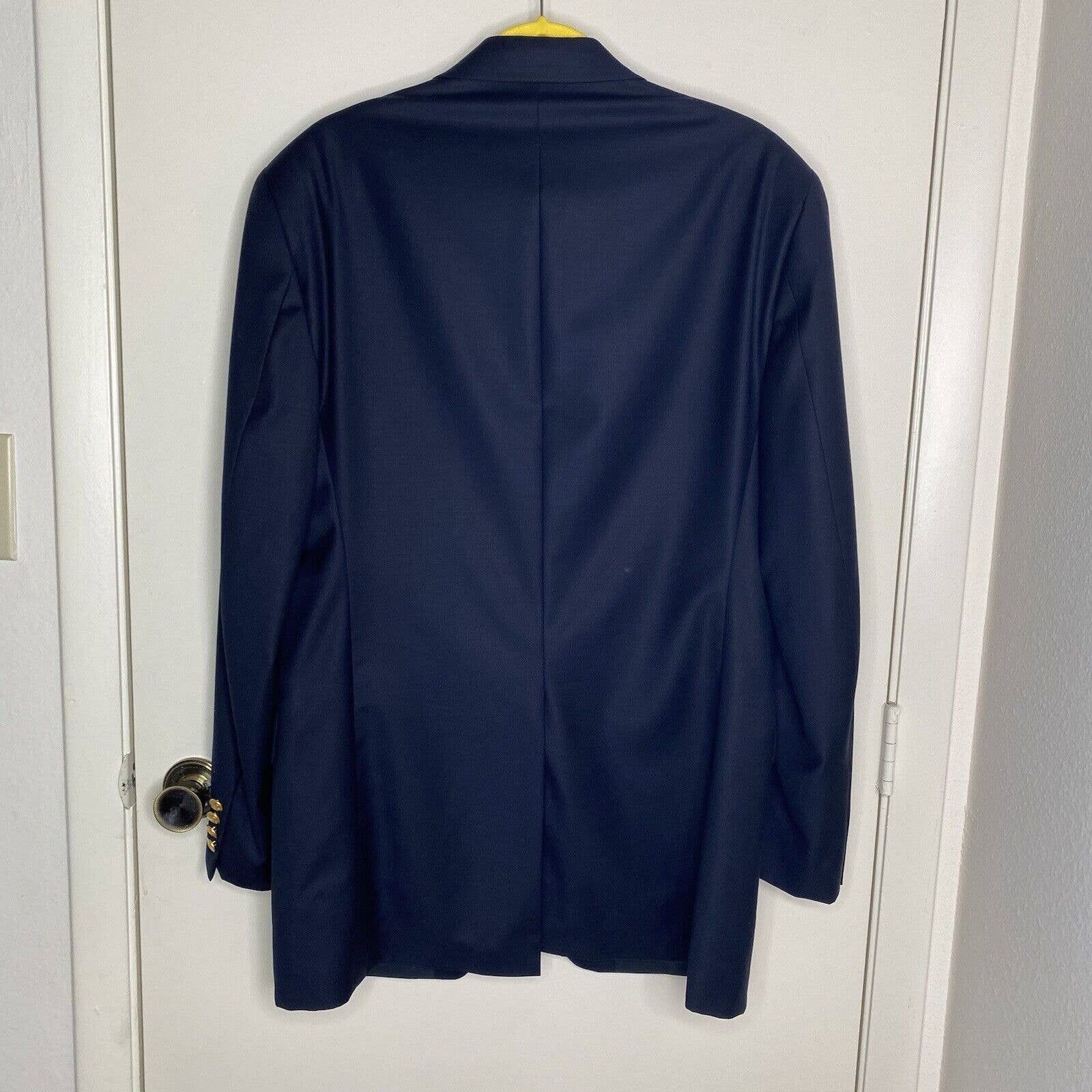 Lauren Ralph Lauren Lauren Ralph Lauren Navy Wool Blazer Size 42L - 6 Thumbnail