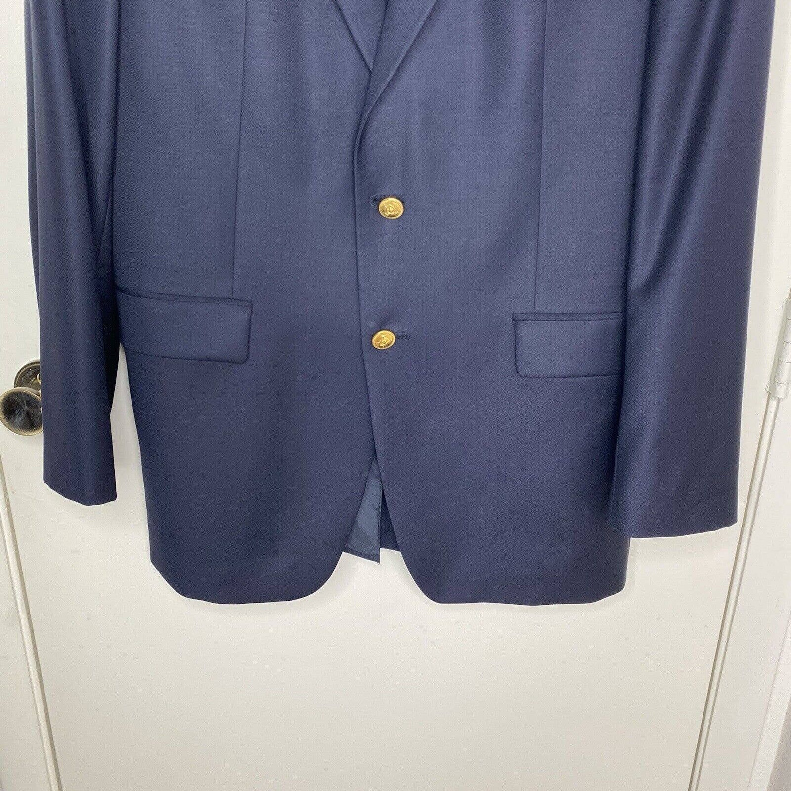 Lauren Ralph Lauren Lauren Ralph Lauren Navy Wool Blazer Size 42L - 3 Thumbnail