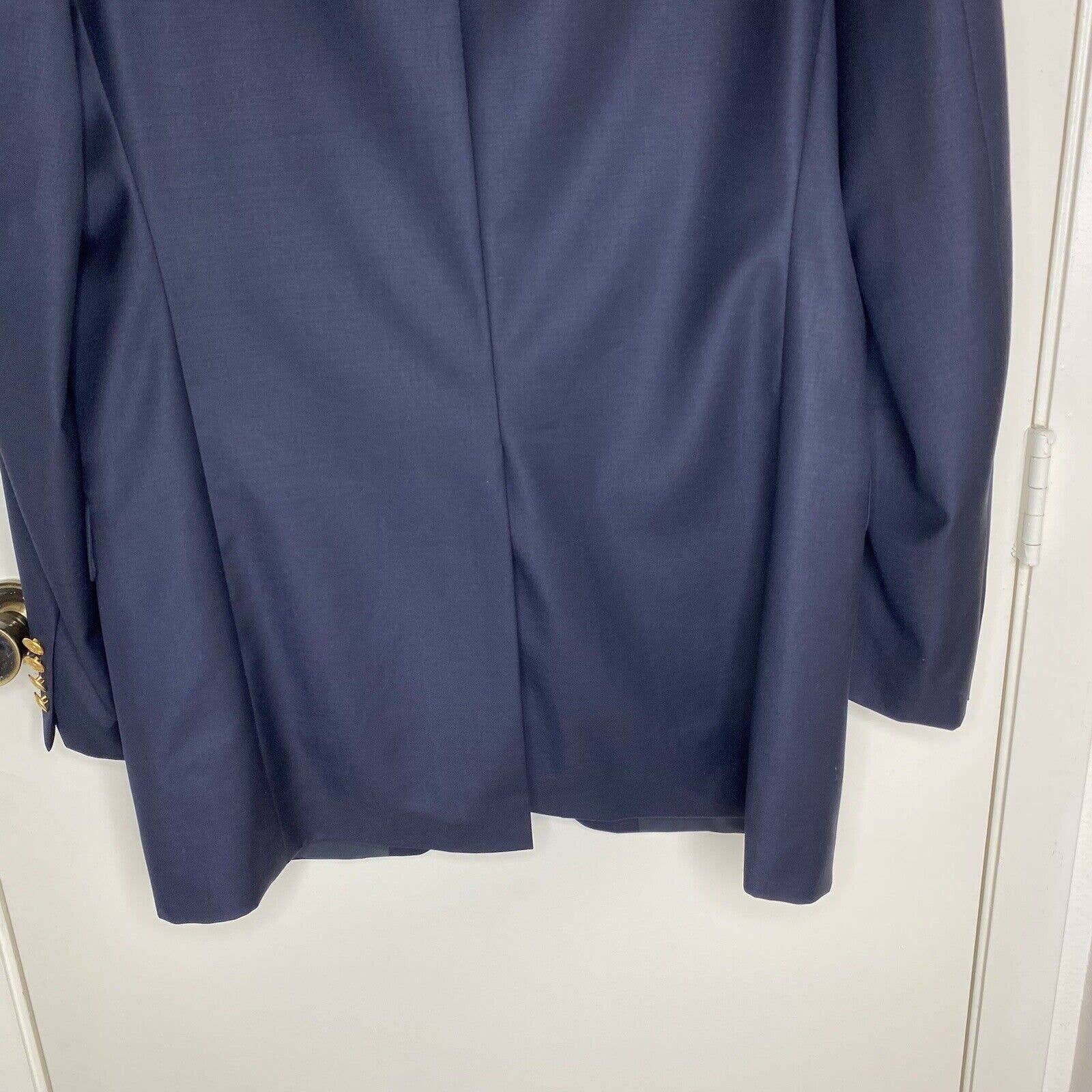 Lauren Ralph Lauren Lauren Ralph Lauren Navy Wool Blazer Size 42L - 7 Thumbnail