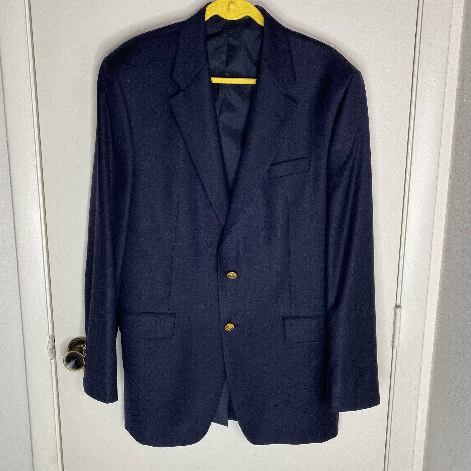 Lauren Ralph Lauren Lauren Ralph Lauren Navy Wool Blazer Size 42L - 1 Thumbnail
