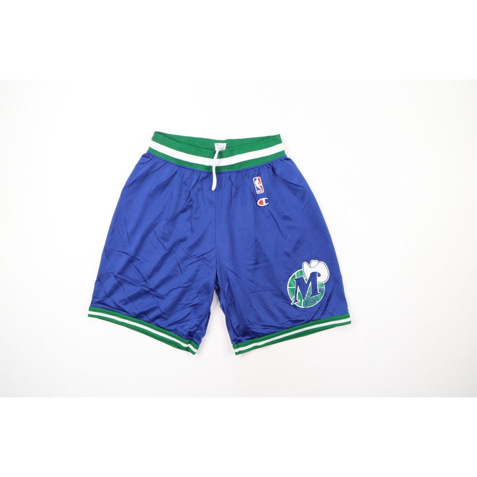 Champion × Vintage Vintage 90s Champion Dallas Mavericks Basketball Shorts Size US 34 / EU 50 - 1 Thumbnail