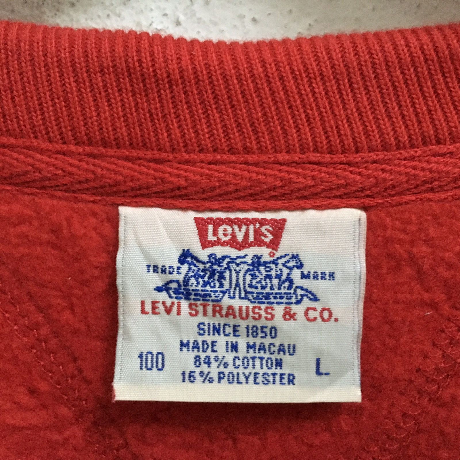 Levi's × Levi's Vintage Clothing VINTAGE LEVIS STRAUSS BIG LOGO SWEATSHIRT PULLOVER Size US M / EU 48-50 / 2 - 3 Thumbnail