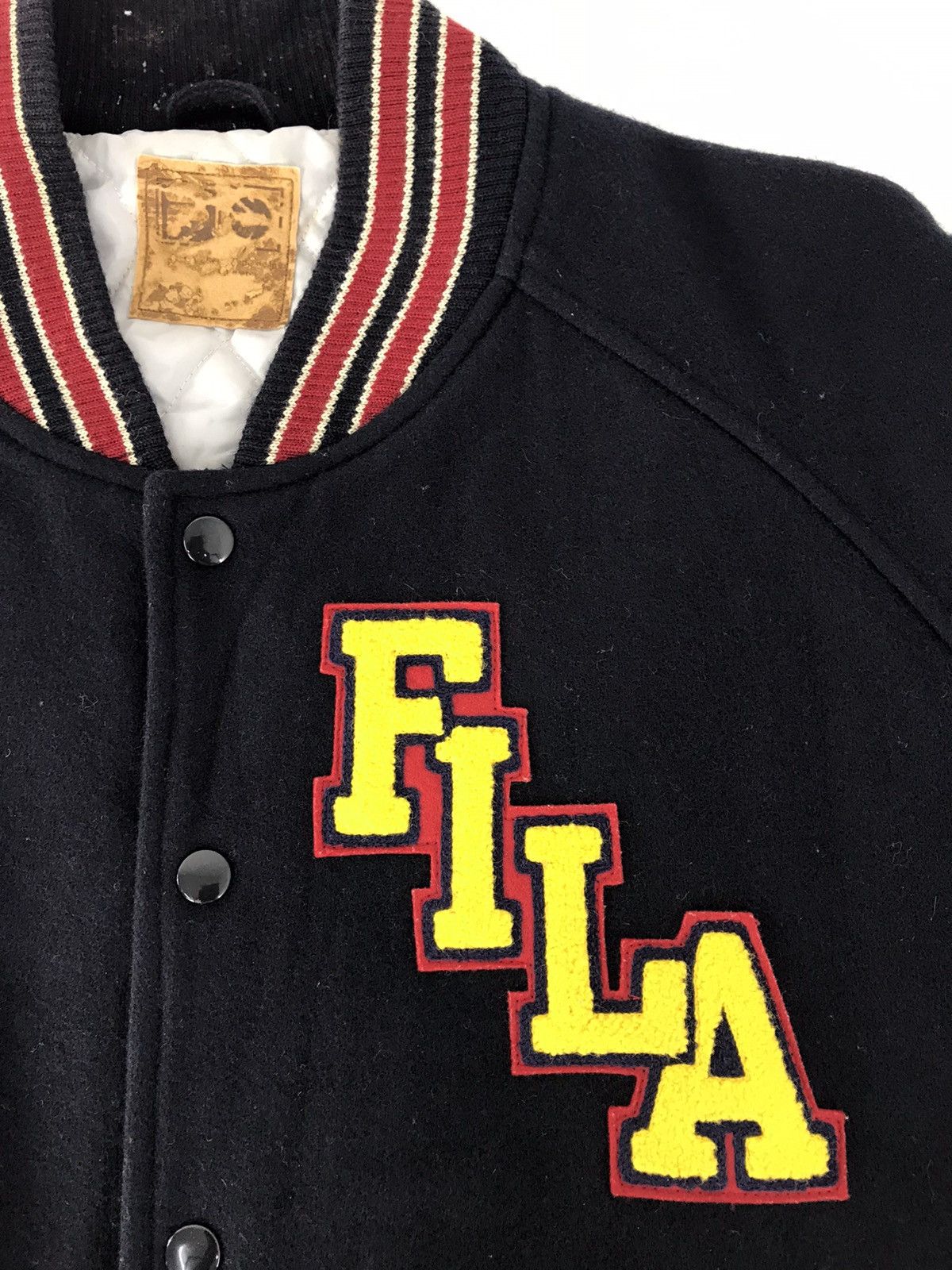 Fila Vintage Fila Sample Varsity Jacket Champion Padded Inner Size US L / EU 52-54 / 3 - 3 Thumbnail