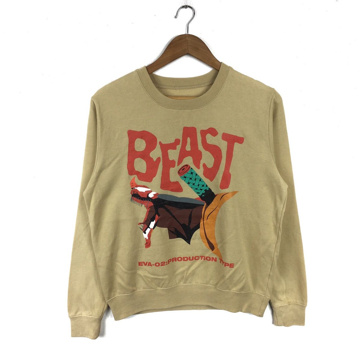 Anime × Japanese Brand EVANGELION BEAST ANIME ACTION MOVIE SWEATSHIRT Size US S / EU 44-46 / 1 - 1 Thumbnail