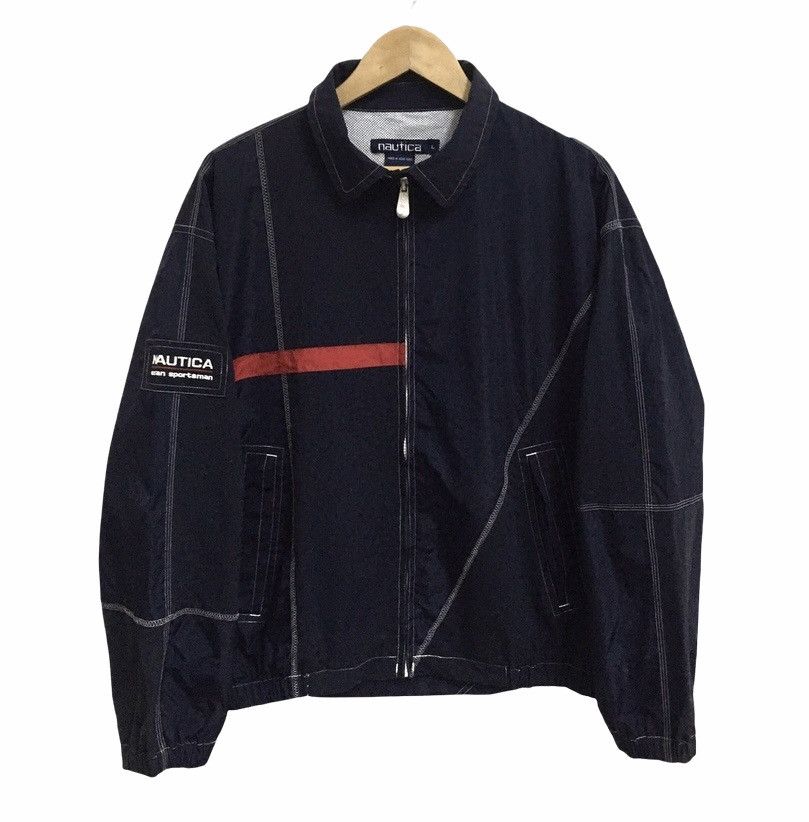 Nautica × Vintage VINTAGE NAUTICA OCEAN SPORTSMAN BIG LOGO ZIPPER JACKET Size US L / EU 52-54 / 3 - 2 Thumbnail