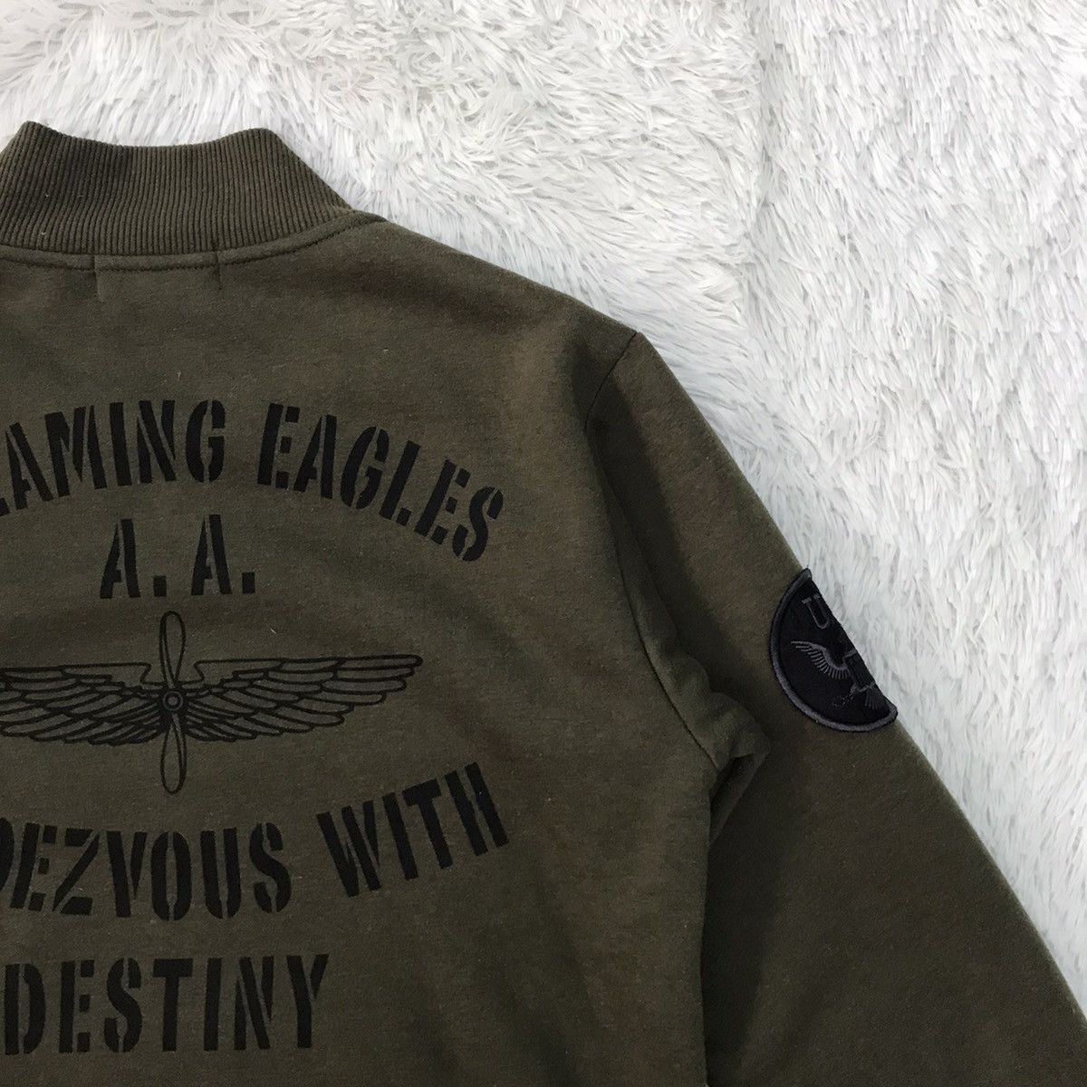 Japanese Brand Airborne Div Cavalry Regiment Jacket Inner Fleece Size US L / EU 52-54 / 3 - 11 Thumbnail