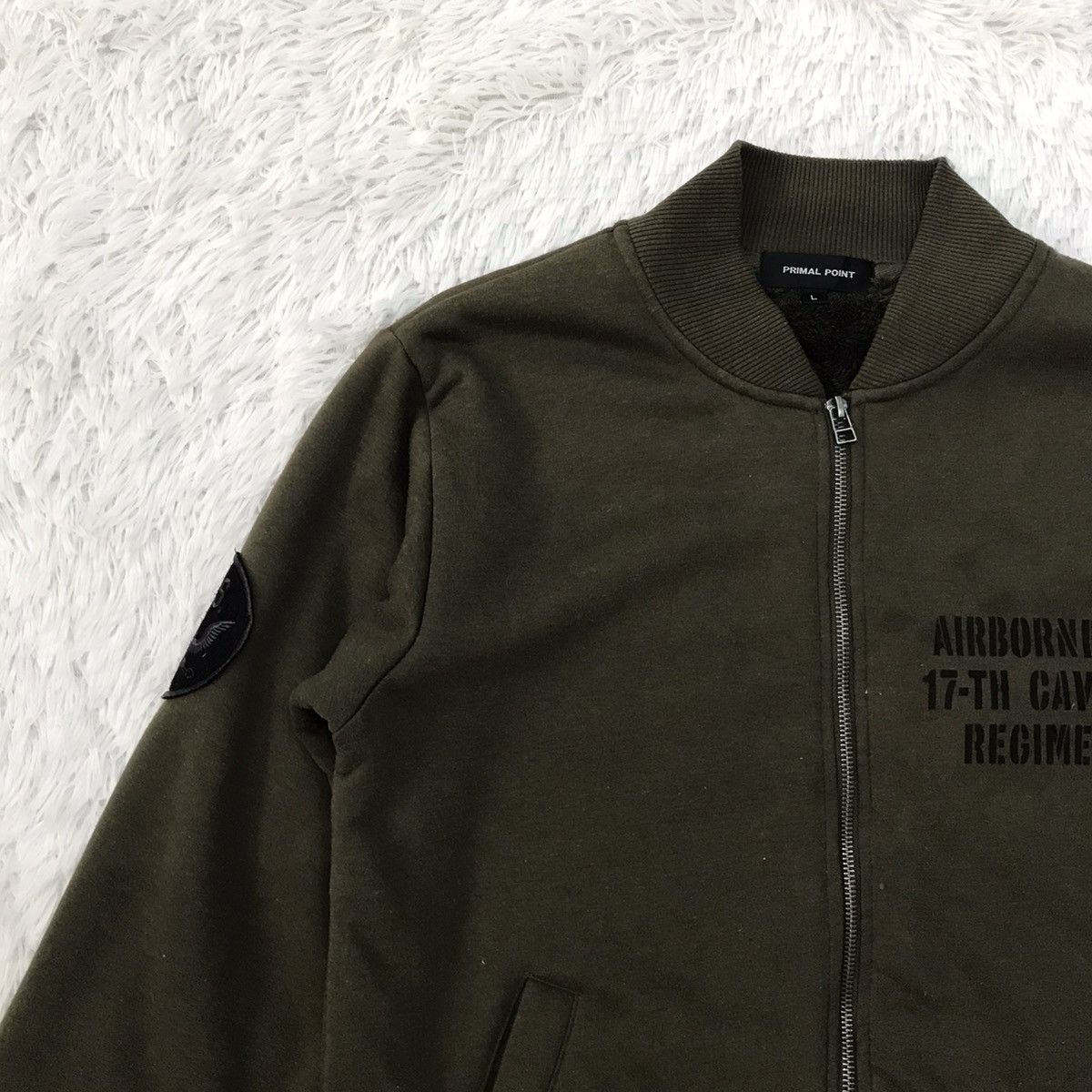 Japanese Brand Airborne Div Cavalry Regiment Jacket Inner Fleece Size US L / EU 52-54 / 3 - 3 Thumbnail