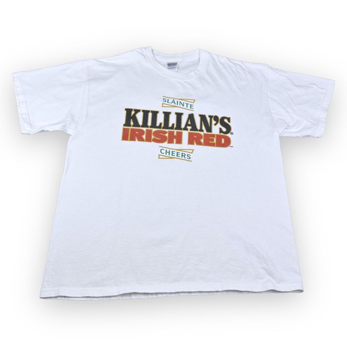 Gildan Y2k Killian's Irish Red Beer T-shirt Bar Tavern Horse Head 