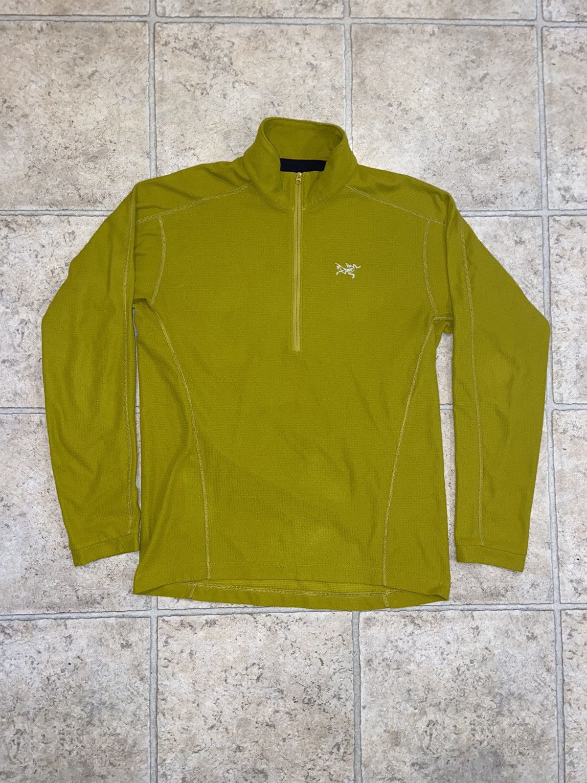 Arc'Teryx Arcteryx Burnt Yellow Delta LT Quarter Zip Polartec Fleece ...