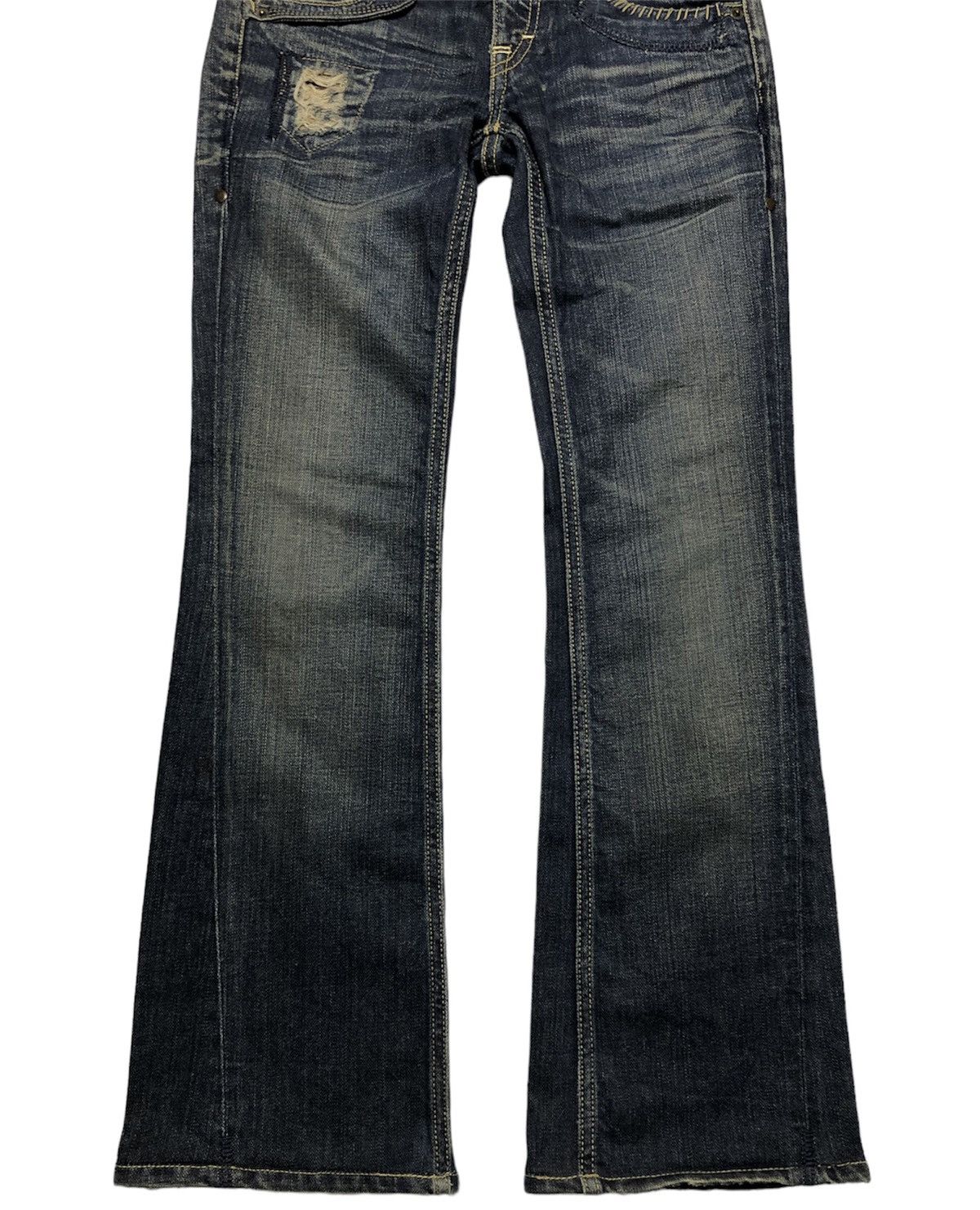 If Six Was Nine Taverniti So Jeans Flare Denim Pants Size US 26 / EU 42 - 4 Thumbnail