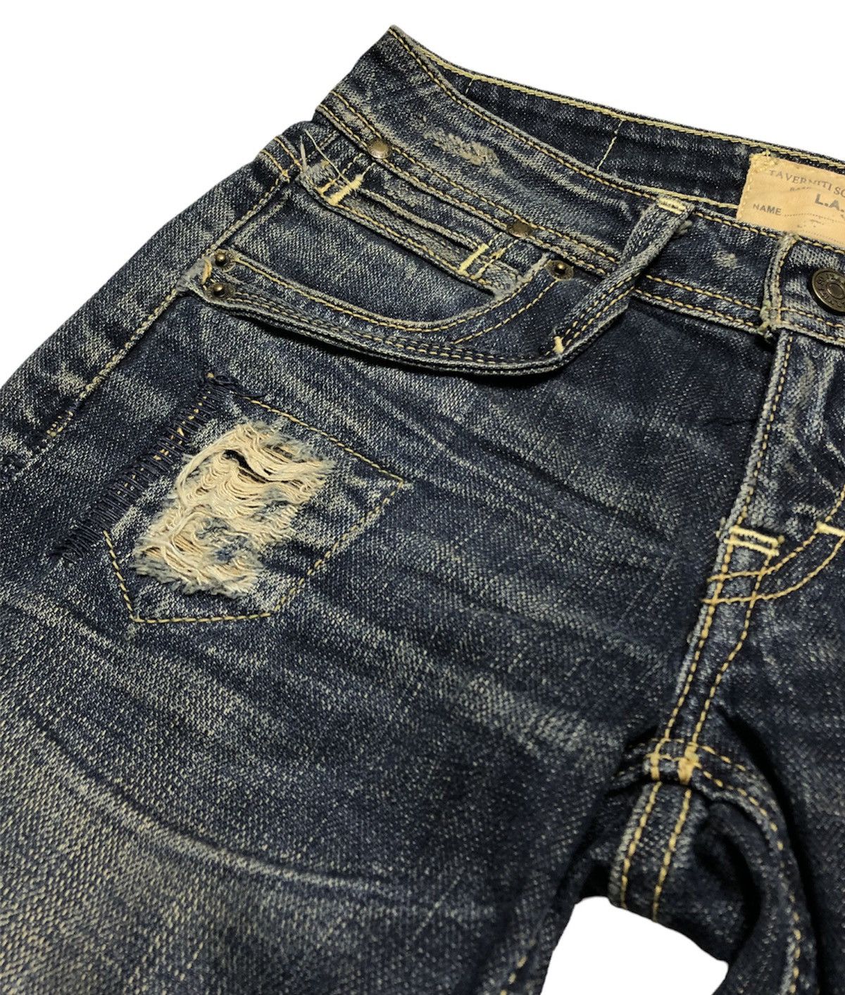 If Six Was Nine Taverniti So Jeans Flare Denim Pants Size US 26 / EU 42 - 8 Thumbnail