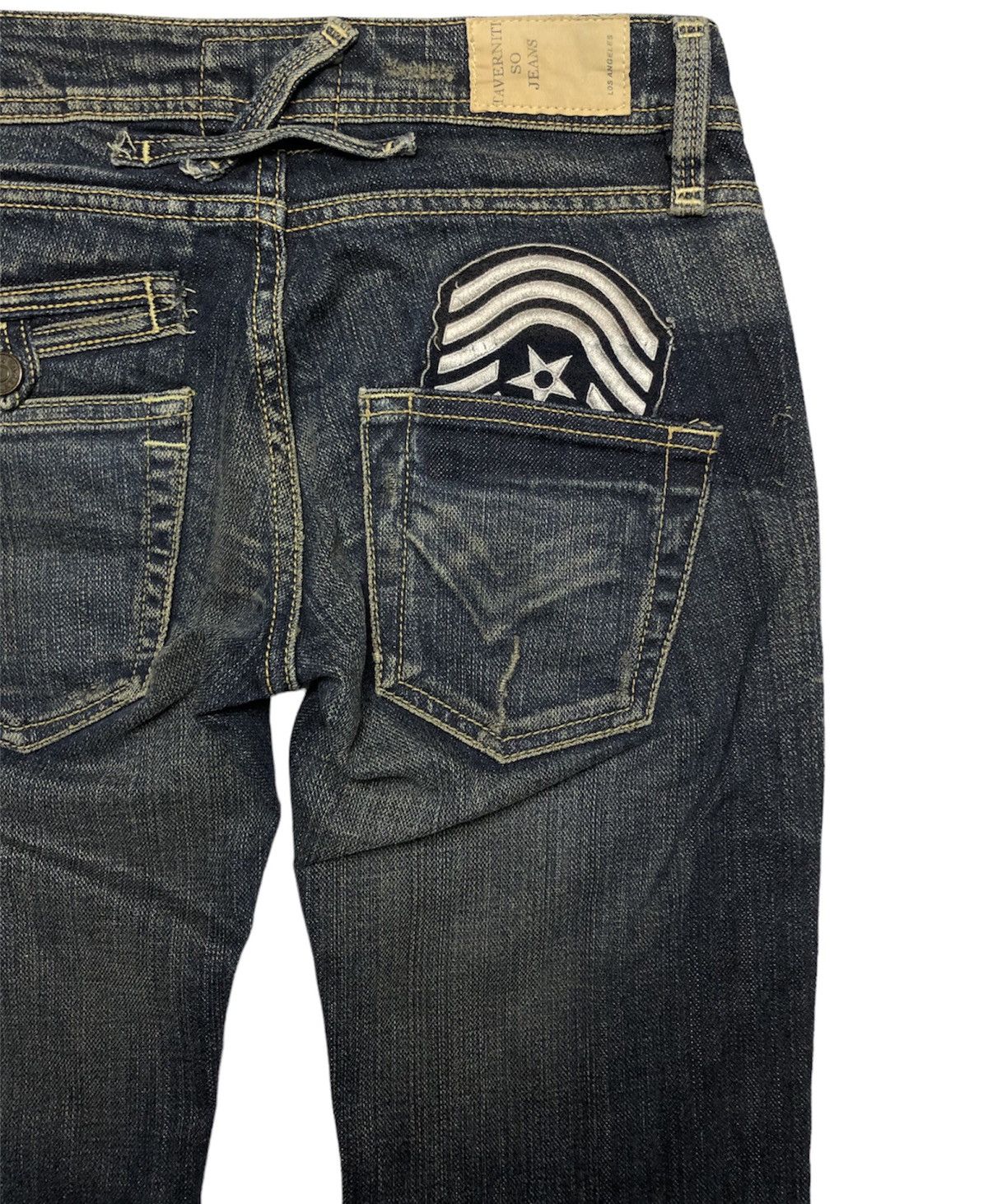 If Six Was Nine Taverniti So Jeans Flare Denim Pants Size US 26 / EU 42 - 10 Thumbnail
