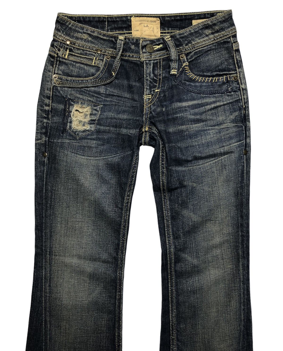 If Six Was Nine Taverniti So Jeans Flare Denim Pants Size US 26 / EU 42 - 5 Thumbnail