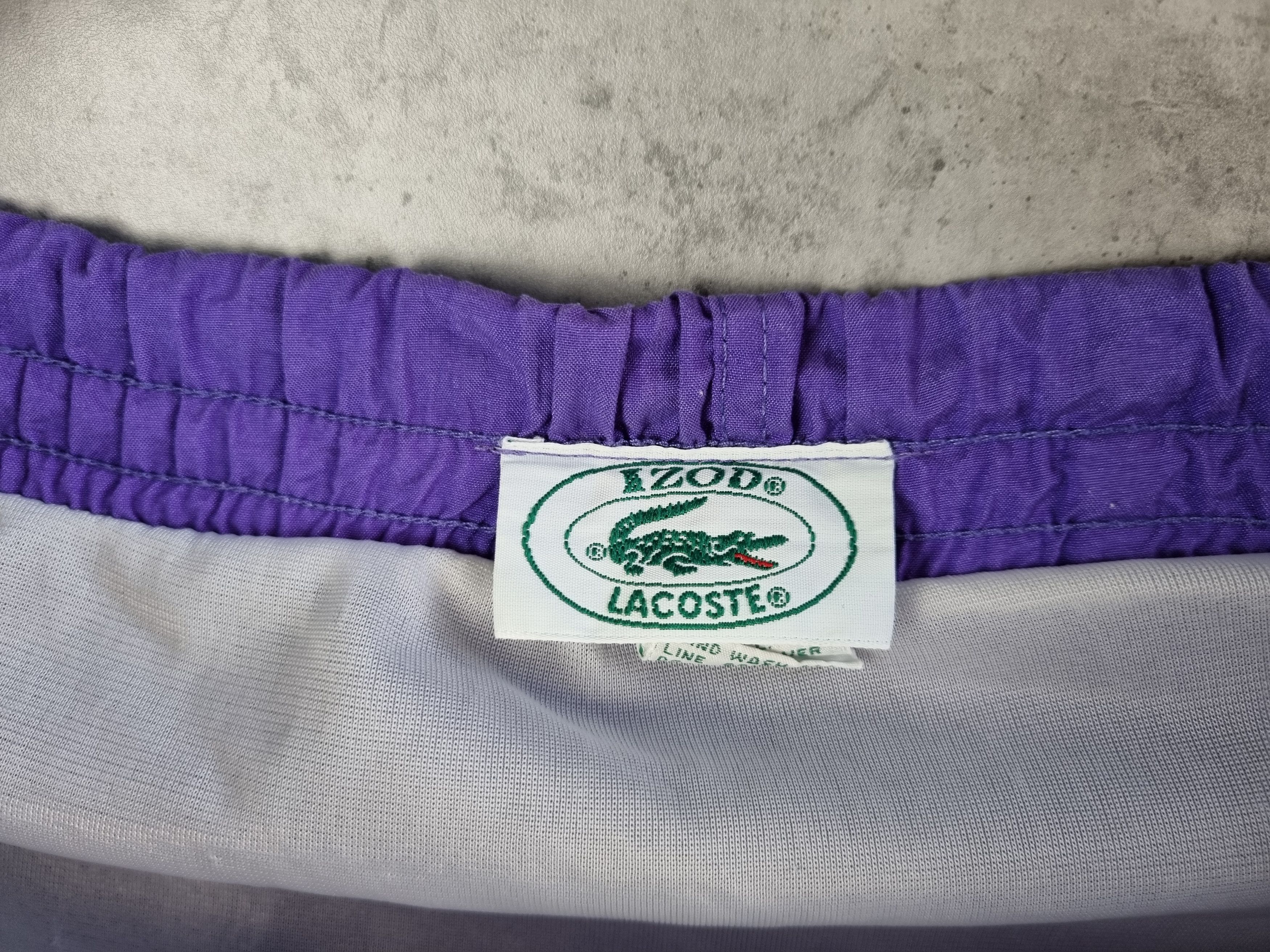 Lacoste × Vintage 80s Rare LACOSTE Izod Vintage Purple Shorts Nylon Tyler Size US 32 / EU 48 - 3 Thumbnail