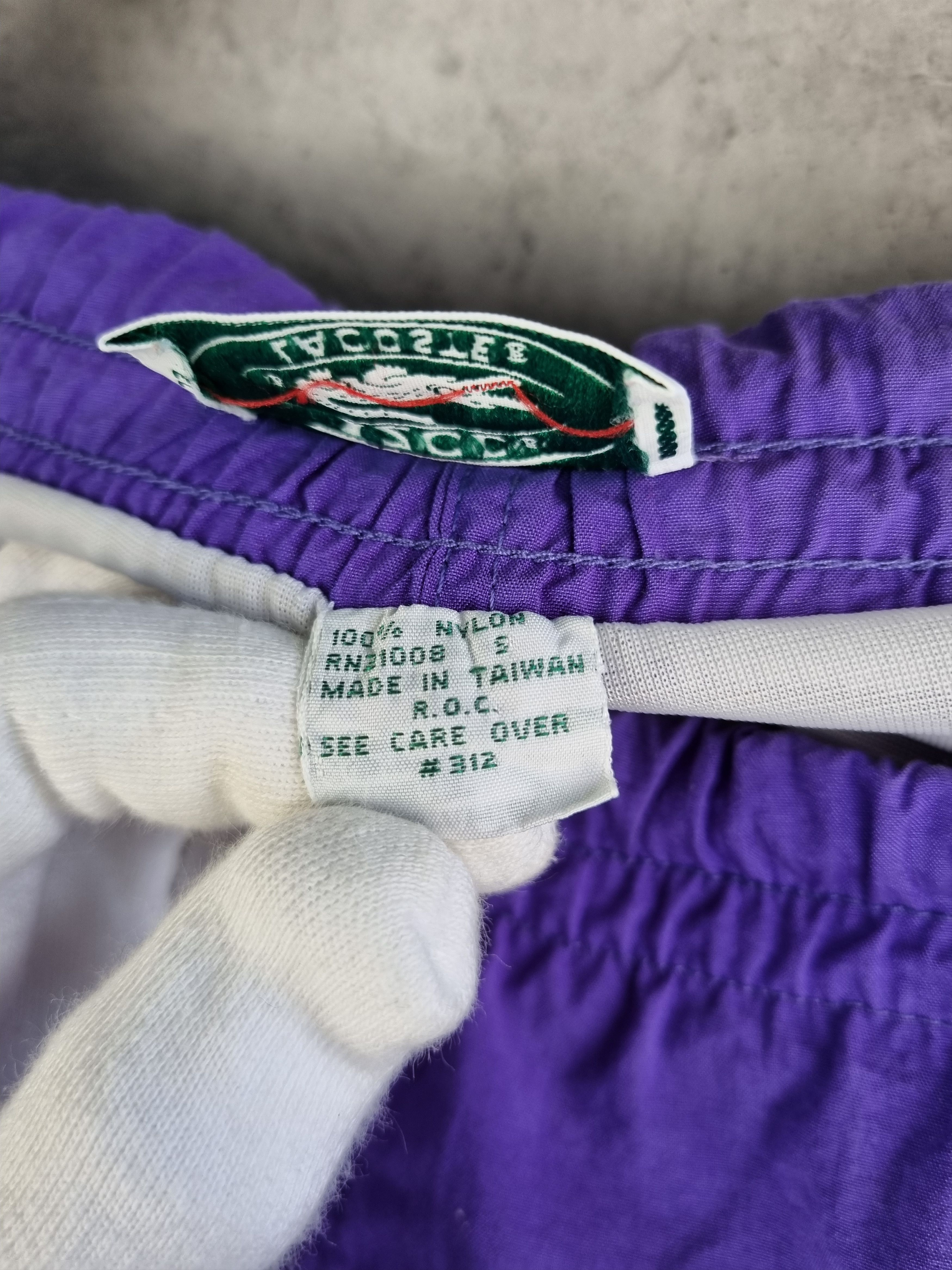 Lacoste × Vintage 80s Rare LACOSTE Izod Vintage Purple Shorts Nylon Tyler Size US 32 / EU 48 - 5 Thumbnail