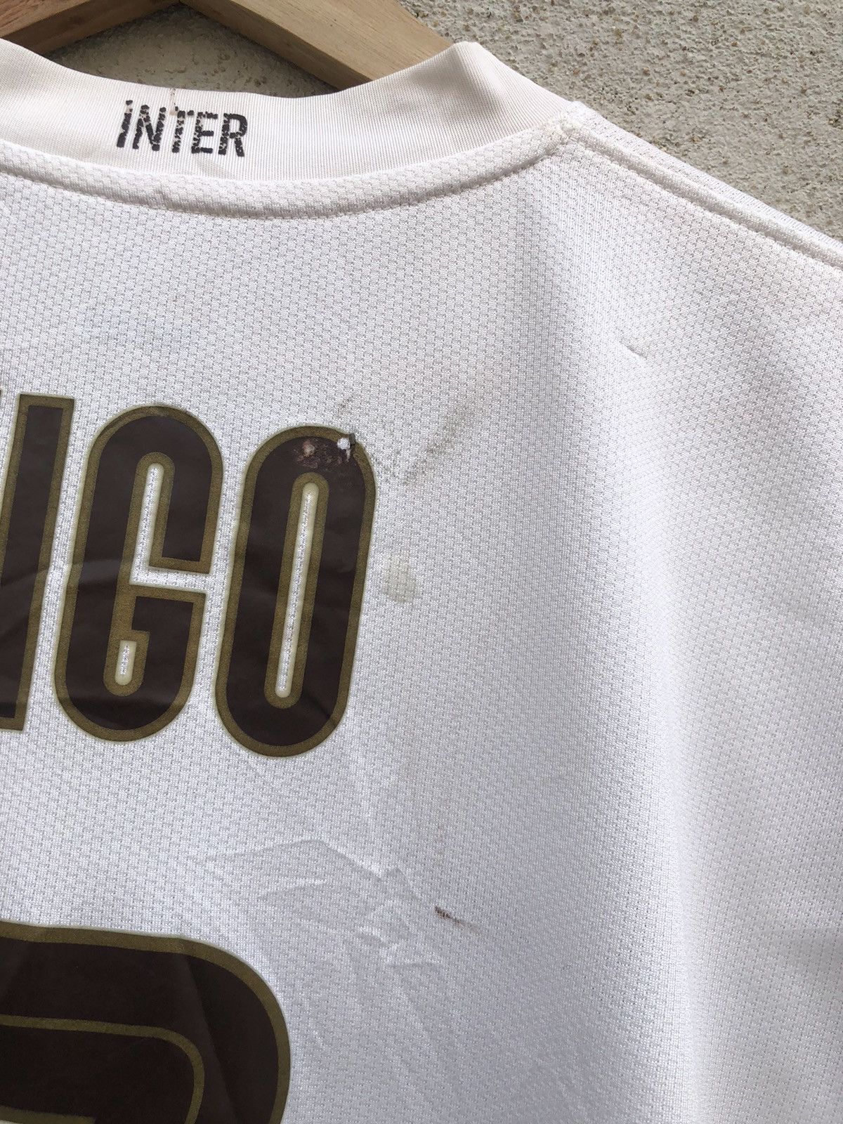 Nike × Vintage Vintage Inter Milan 08/09 Away Jersey Nike #7 Luis Figo Size US M / EU 48-50 / 2 - 7 Thumbnail