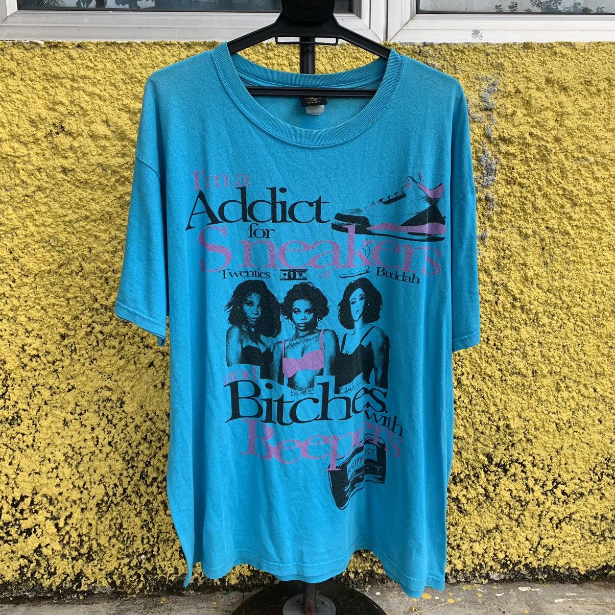 Japanese Brand Sneakers addict printed tshirt tee Size US L / EU 52-54 / 3 - 1 Thumbnail