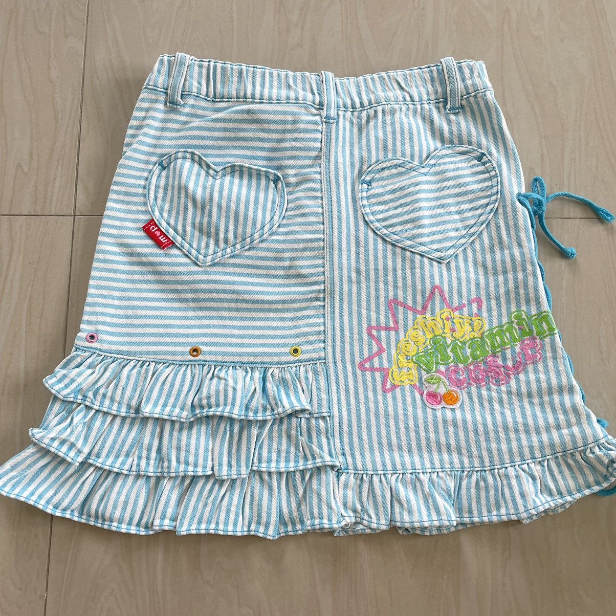 Japanese Brand Mezzo piano blue skirt Size 22" - 2 Thumbnail