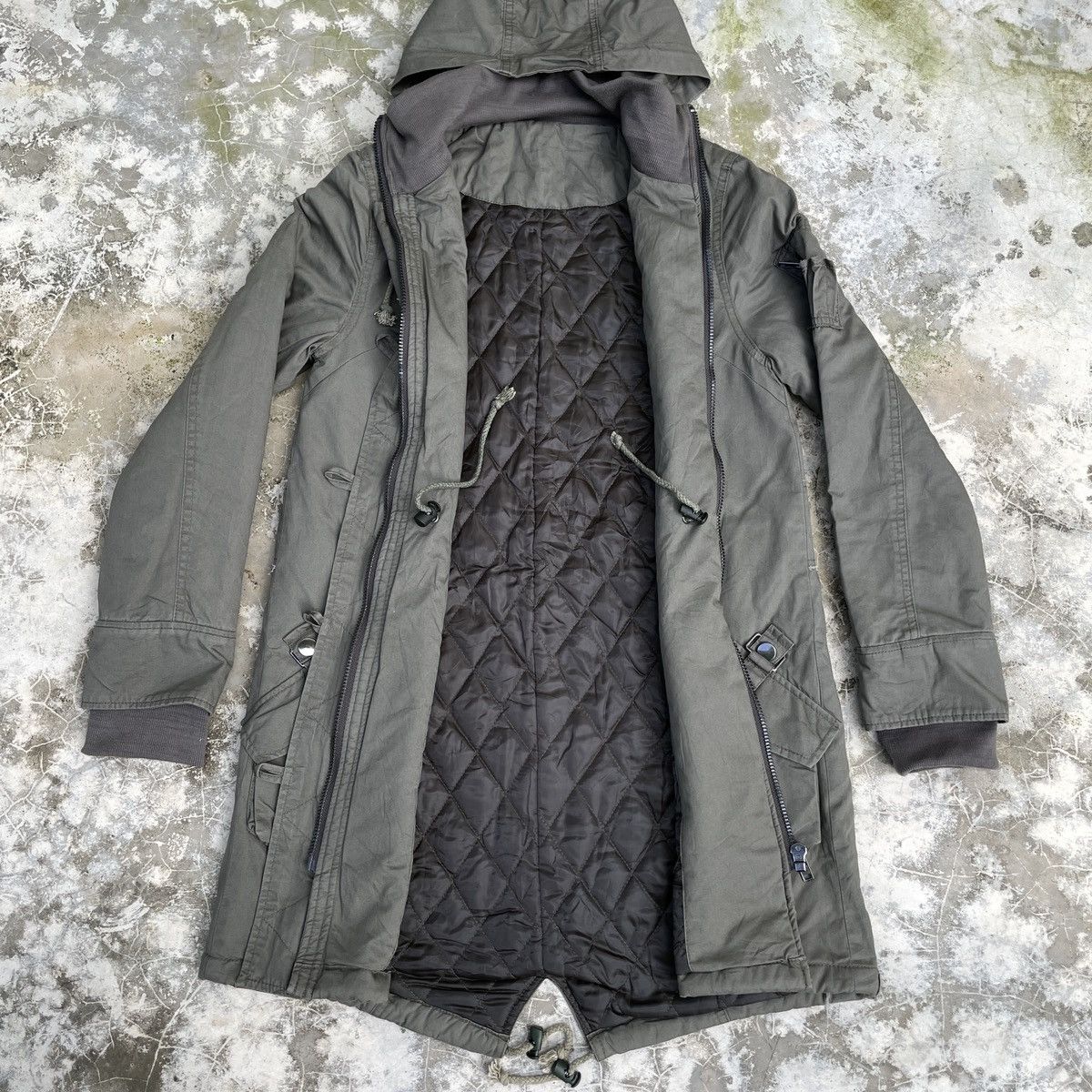 Japanese Brand × Vintage Vintage Japanese Brand Military Hoodie Jacket Size S / US 4 / IT 40 - 4 Thumbnail
